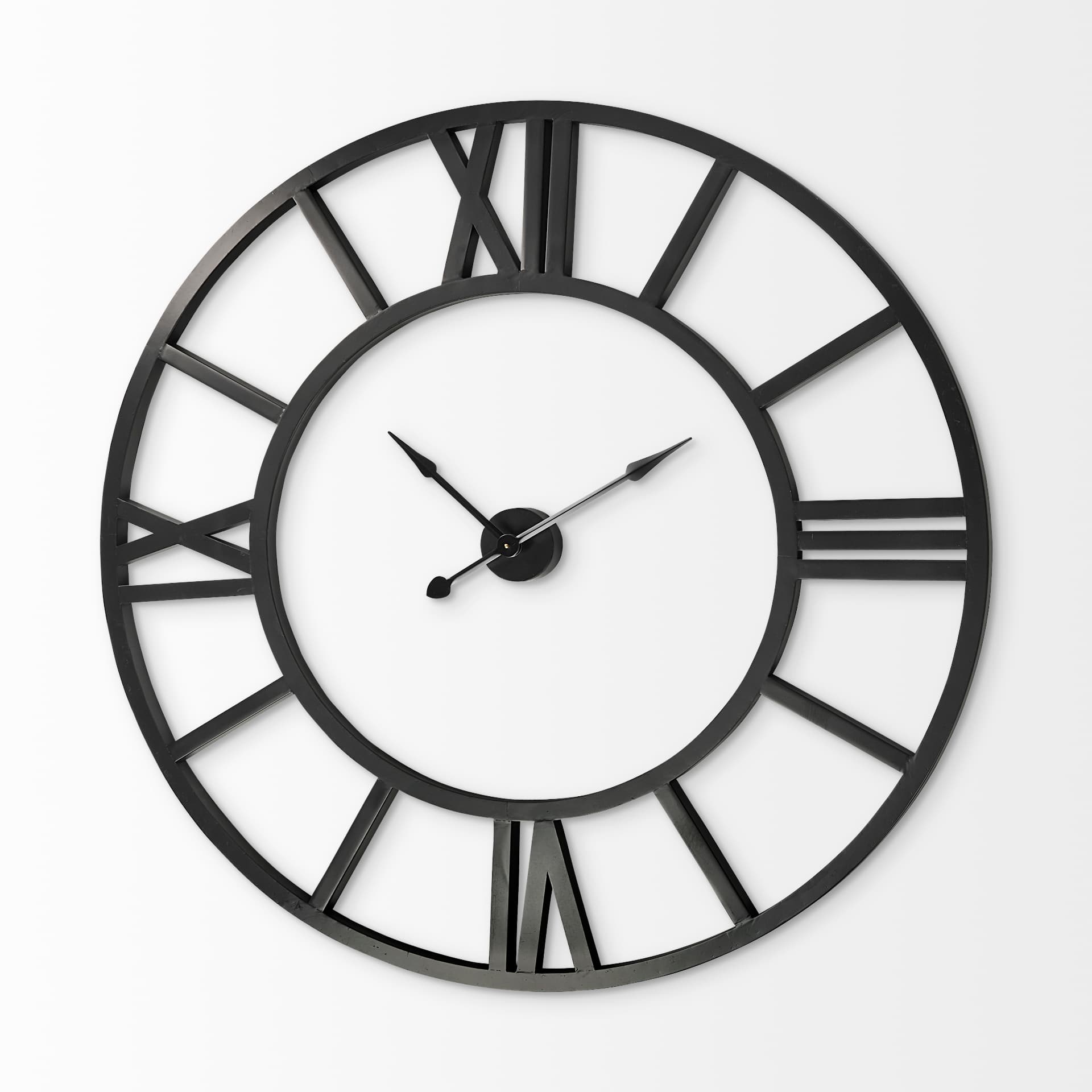 Stoke 54" Round Giant Oversized Industrial Wall Clock — product photograph