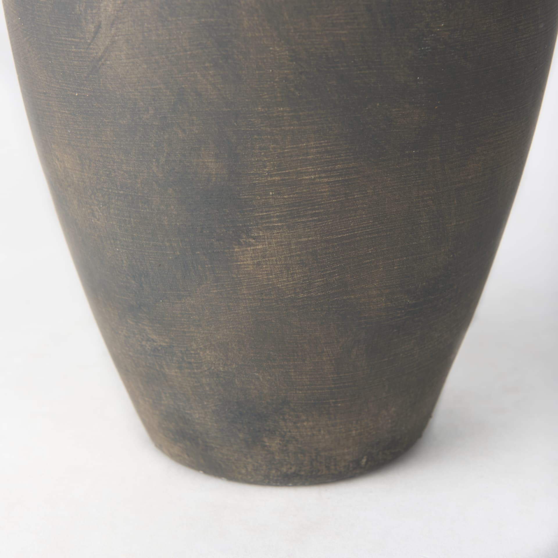 Kilian Medium Brown-Gray Double Ear Vase — product photograph