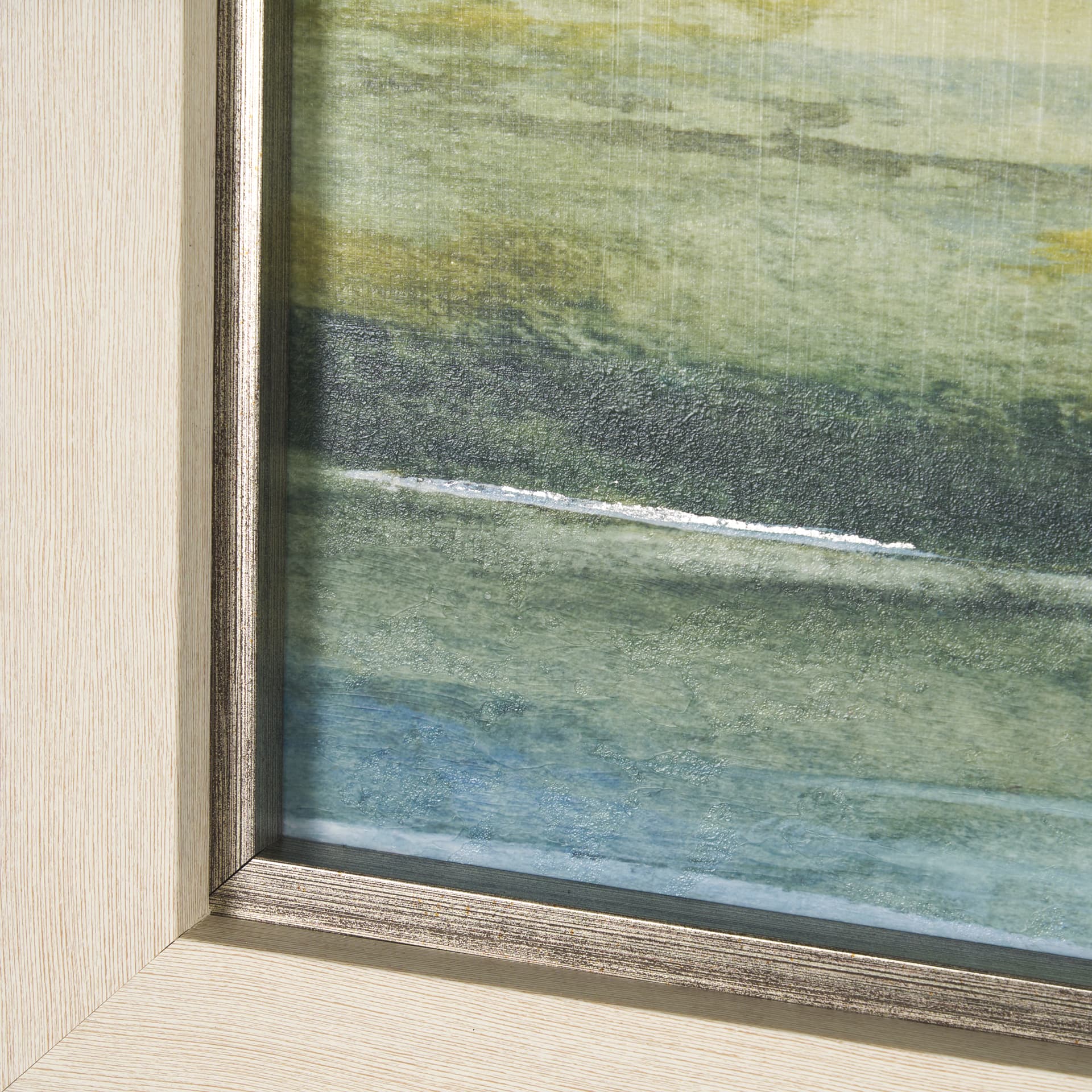 Spring Horizon I by Mercana Studio a Hand Embellished Textured Framed Art Print — product photograph