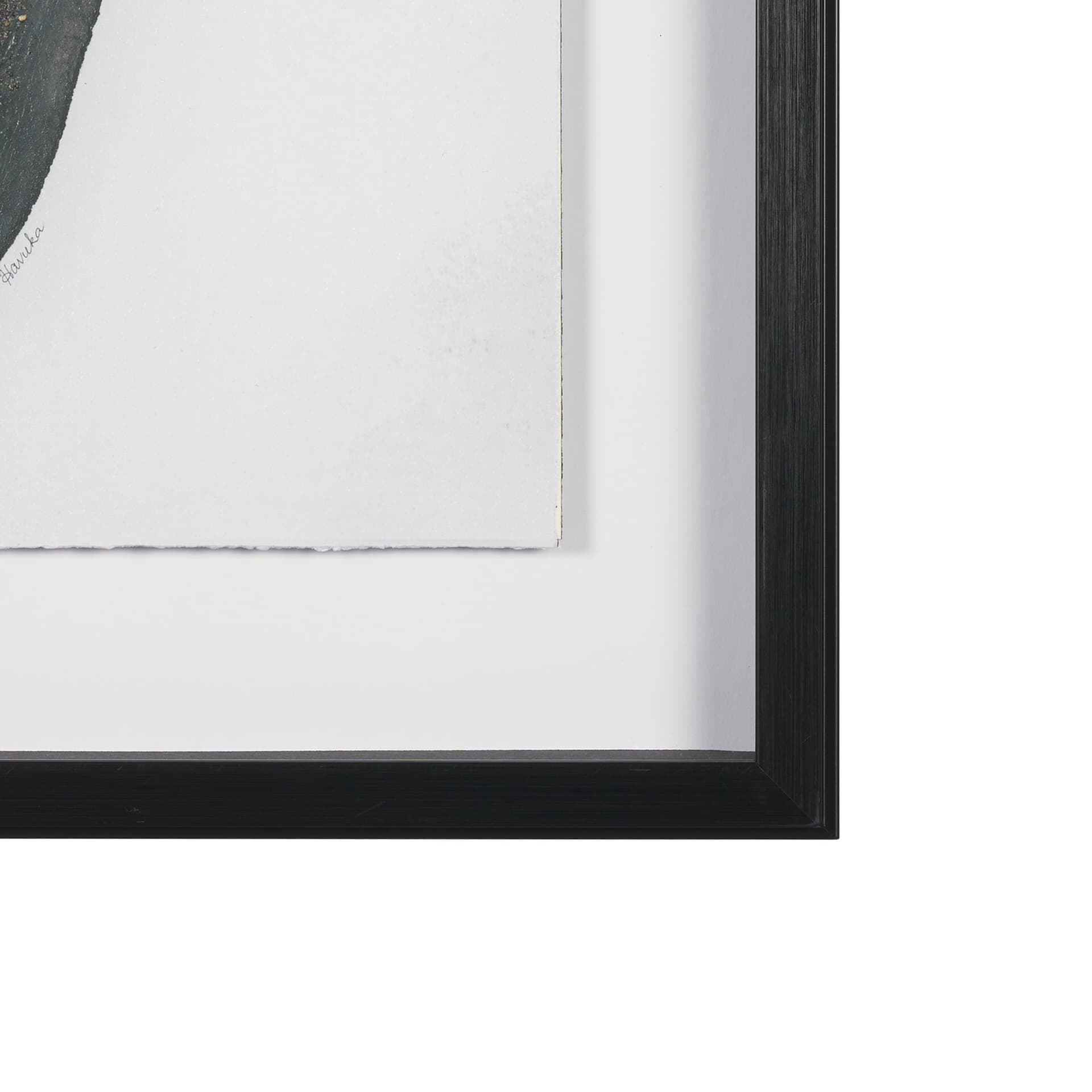 Ediface III by Ira Havuka Hand Embelished Textured Framed Artwork Matted under Glass — product photograph