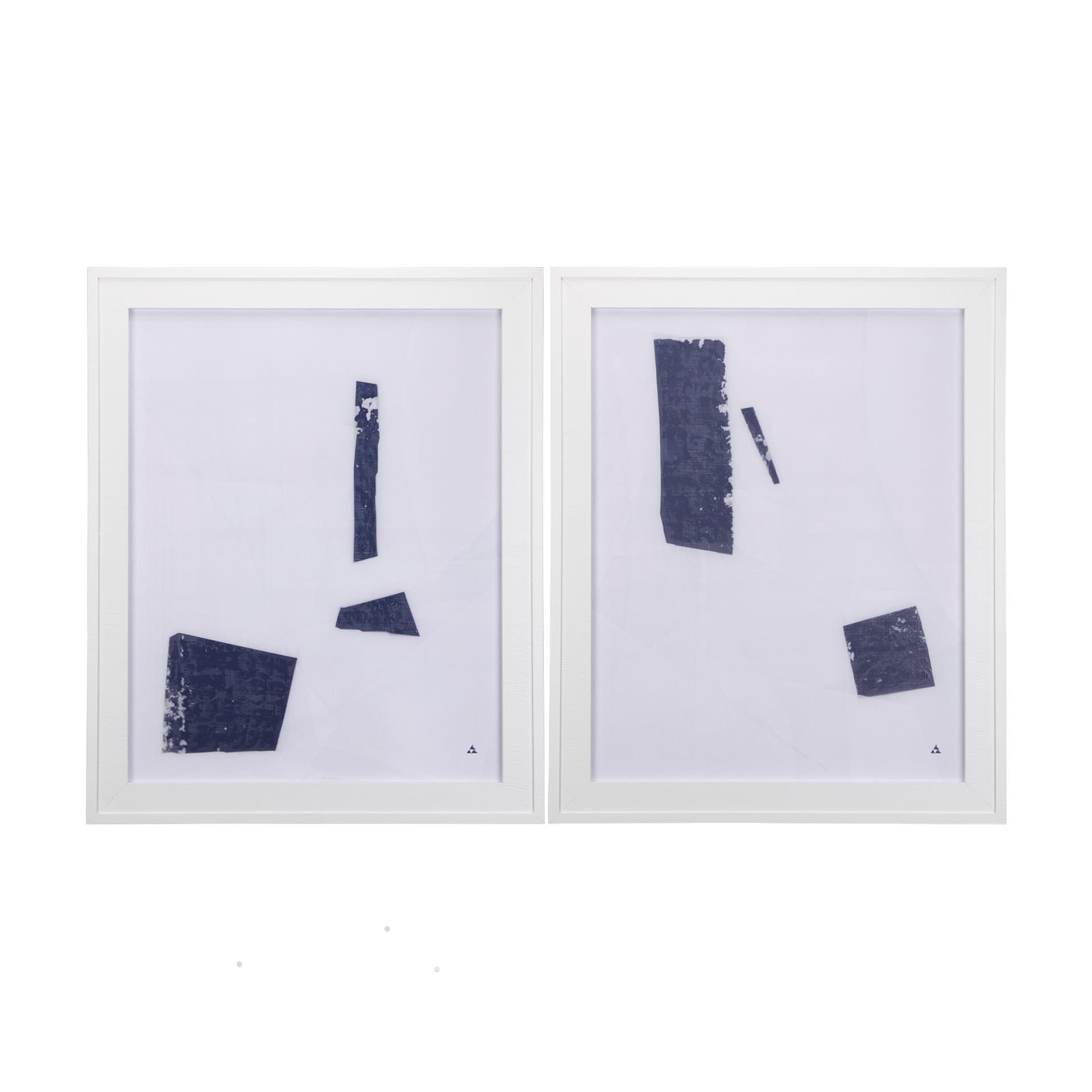 The Shapes II by Mercana Studio a Hand Embellished Textured Framed Art Print — product photograph