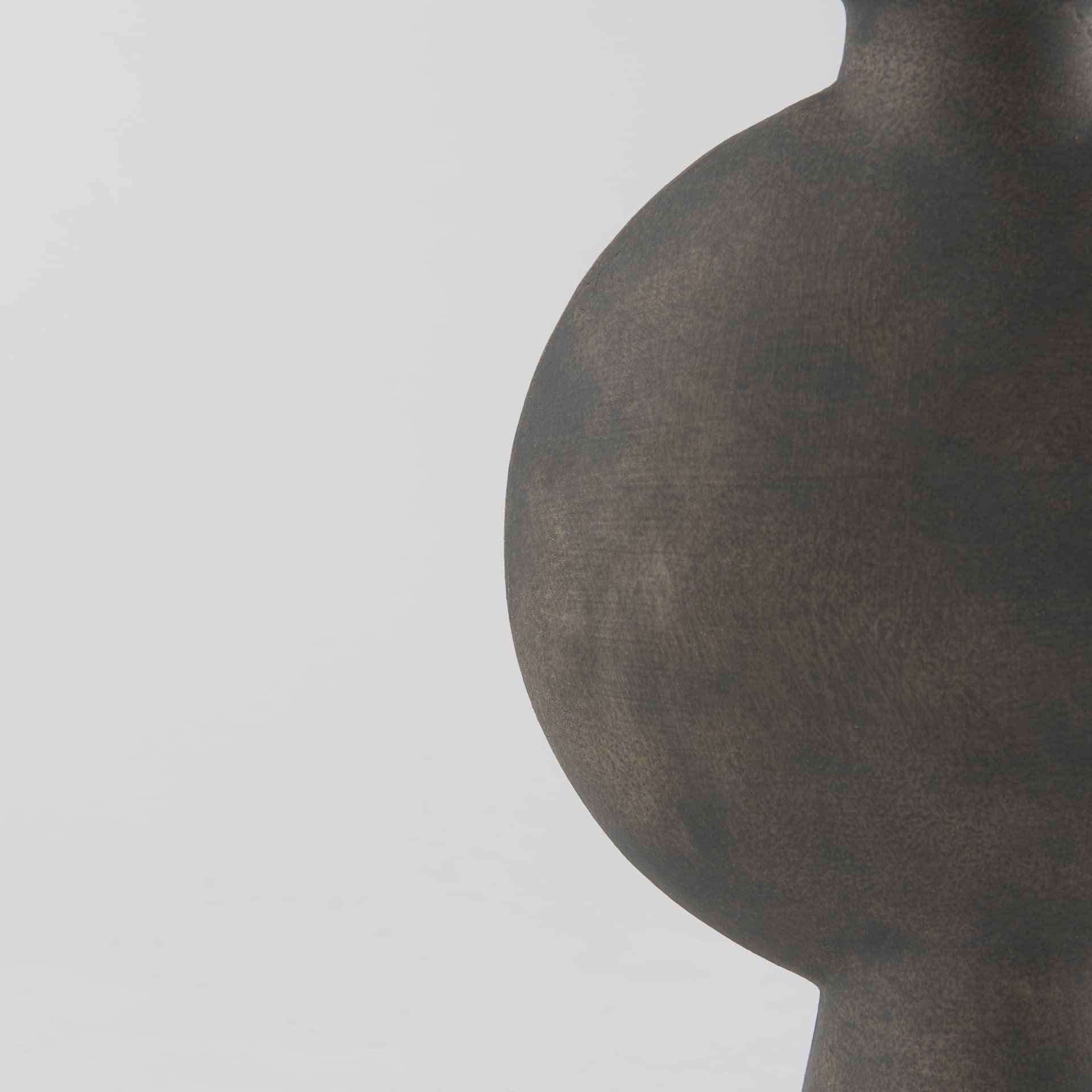 Kaz 6.7L x 5.5W x 11.2H Earthy Brown Ceramic Vase — product photograph