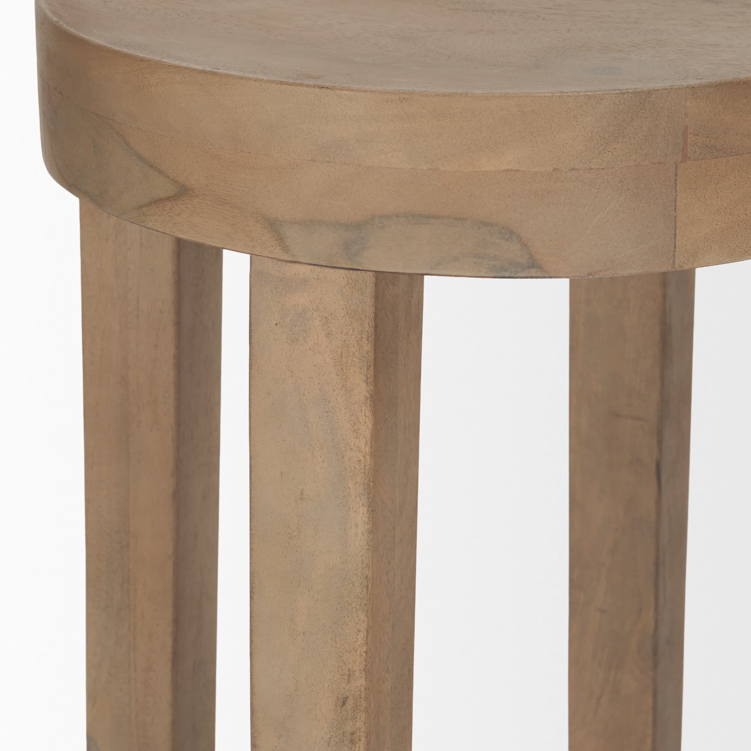 Brahma Backless 26in Seat Counter Stool | White Washed Wood — product photograph