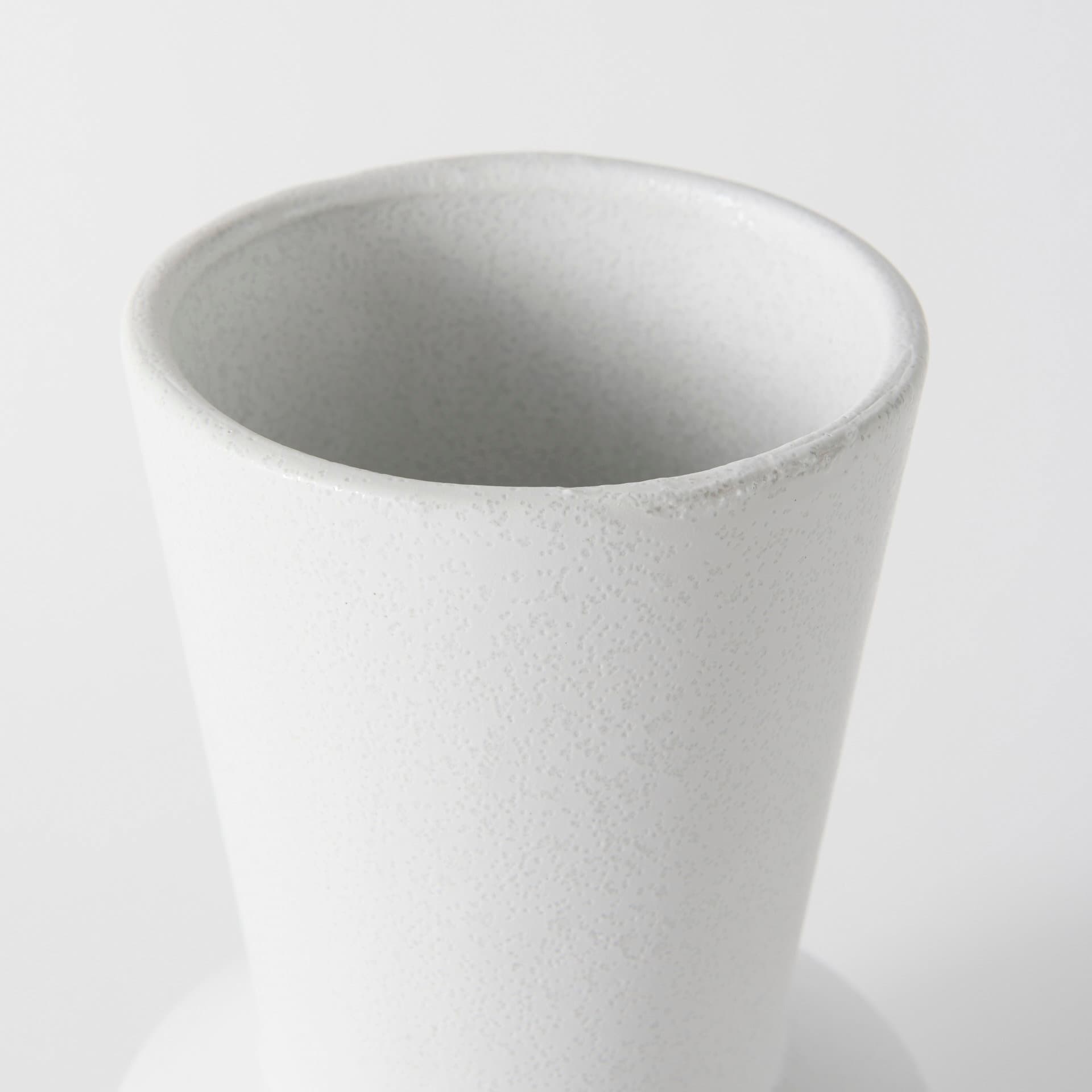 Laforge 9.4H Small White Ceramic Vase — product photograph