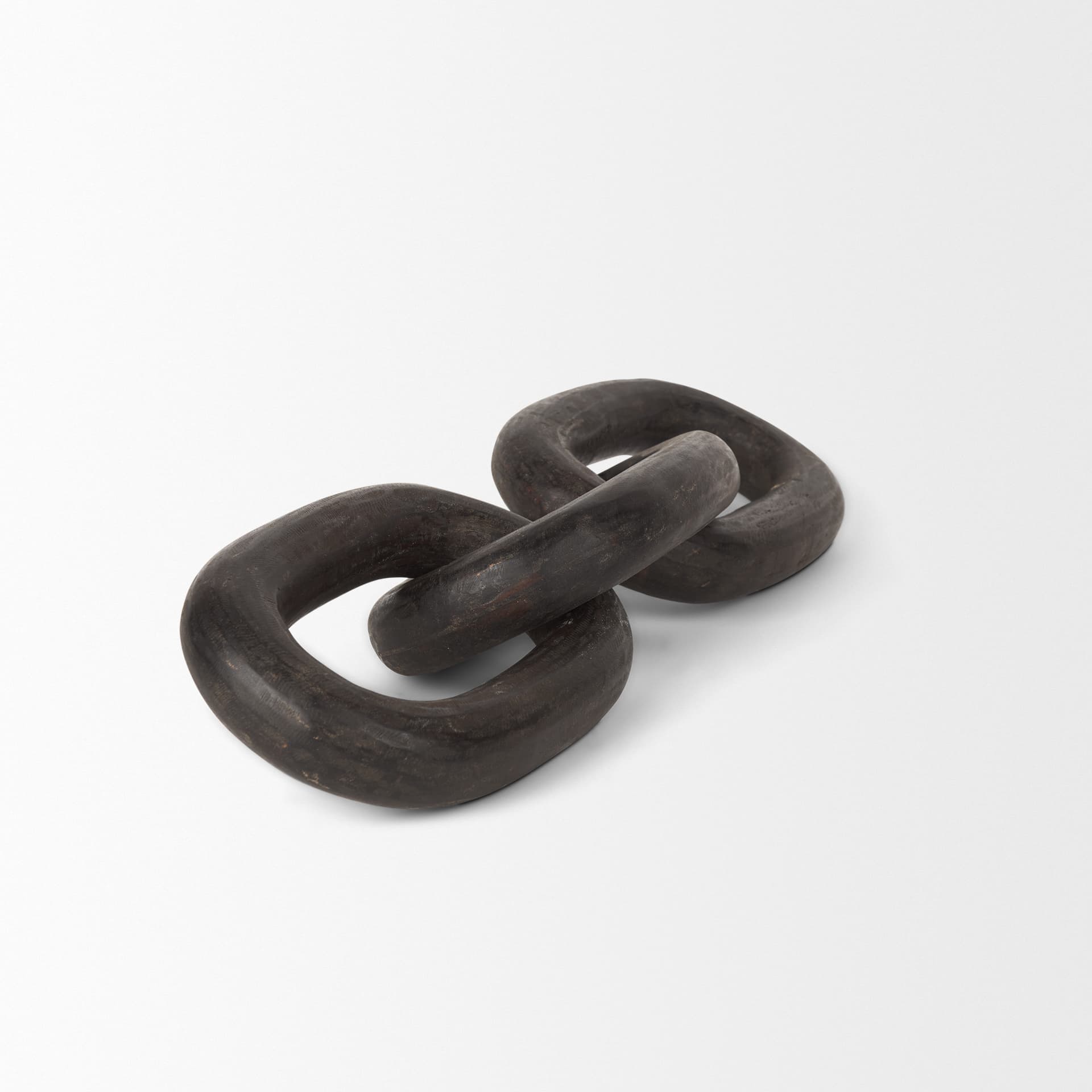 Tayla Large Black-Brown Wood Chain Link — product photograph