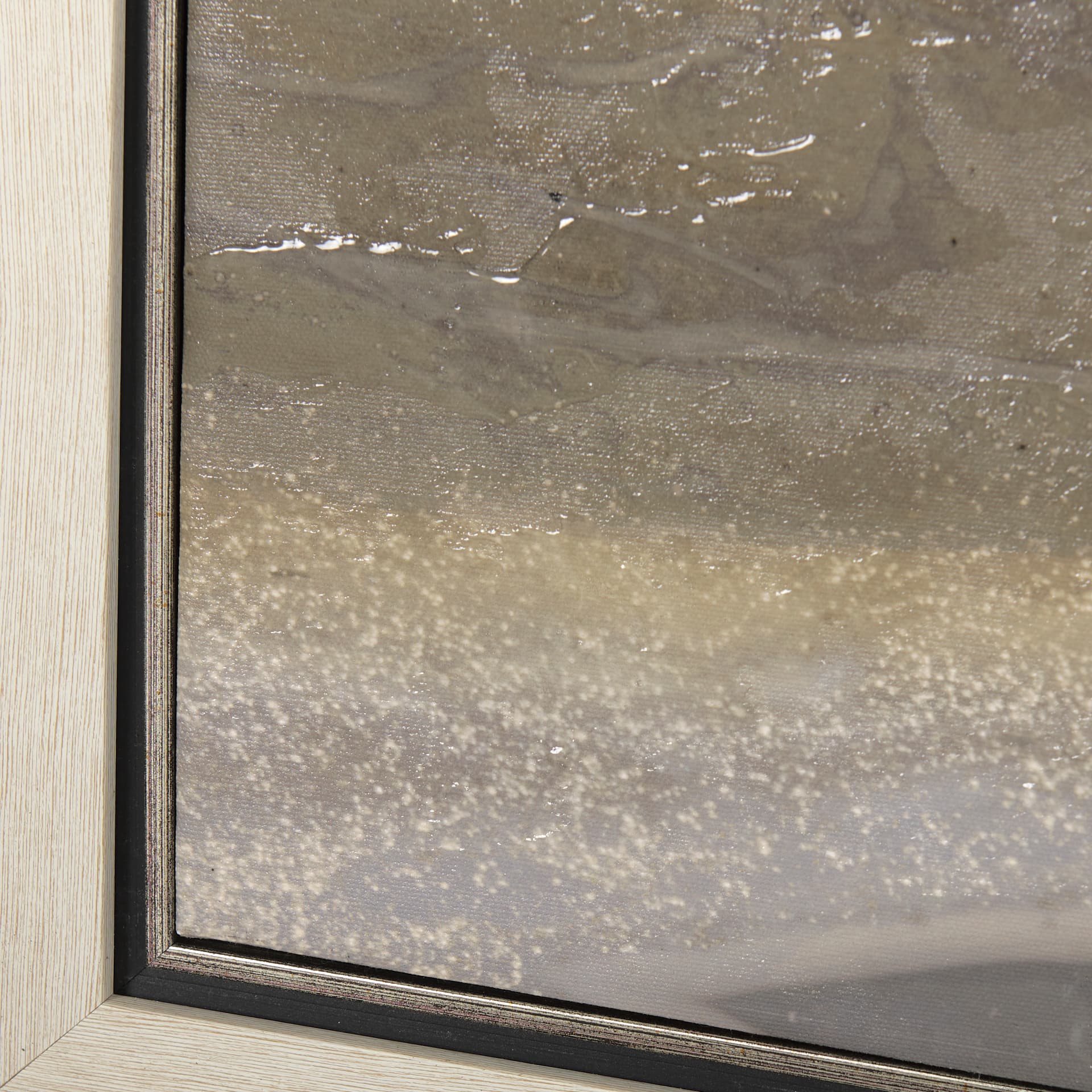 Sandy Waves II by Mercana Studio a Hand Embellished Textured Framed Canvas — product photograph