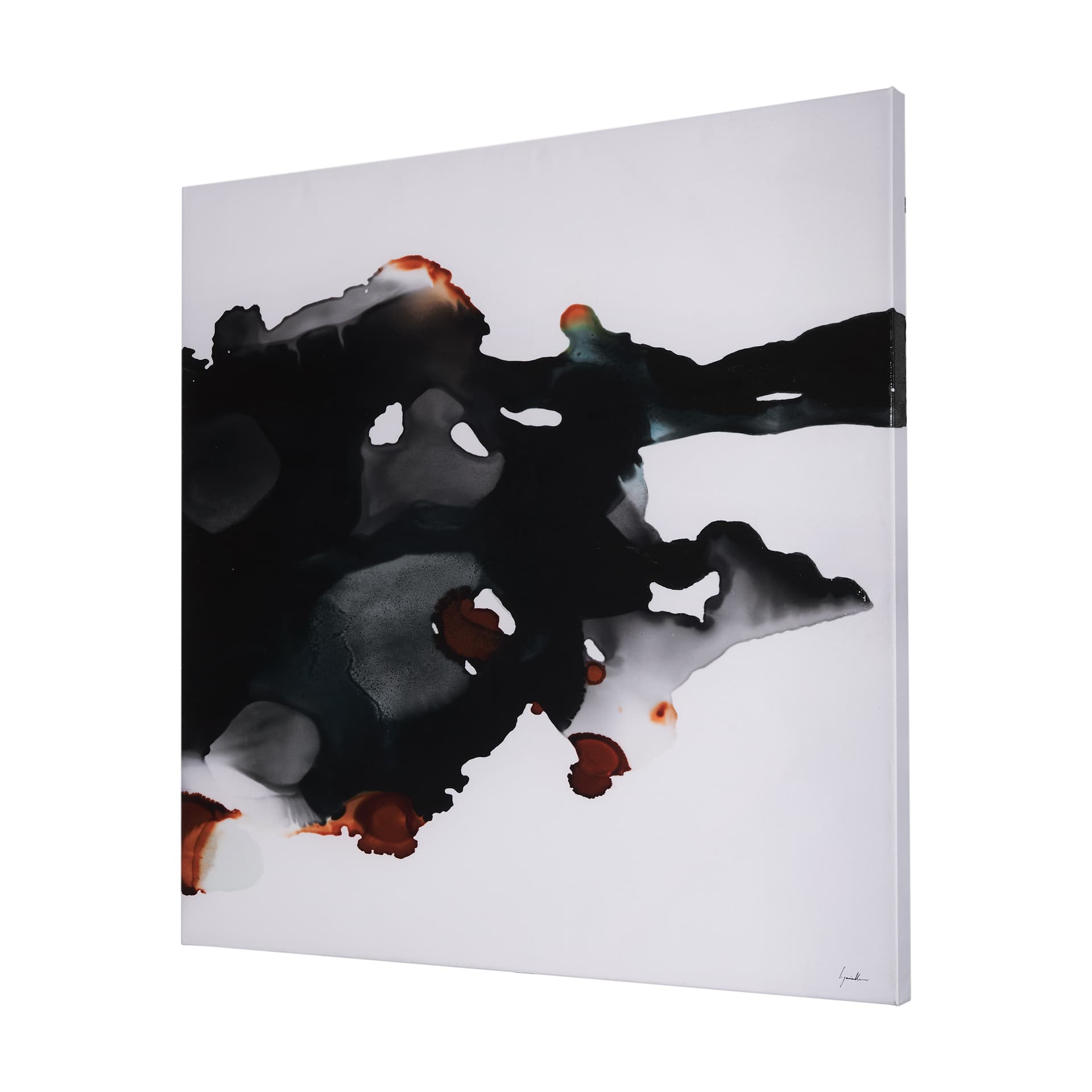 Shimmering Night III by Mercana Studio a Hand Embellished Textured Canvas — product photograph