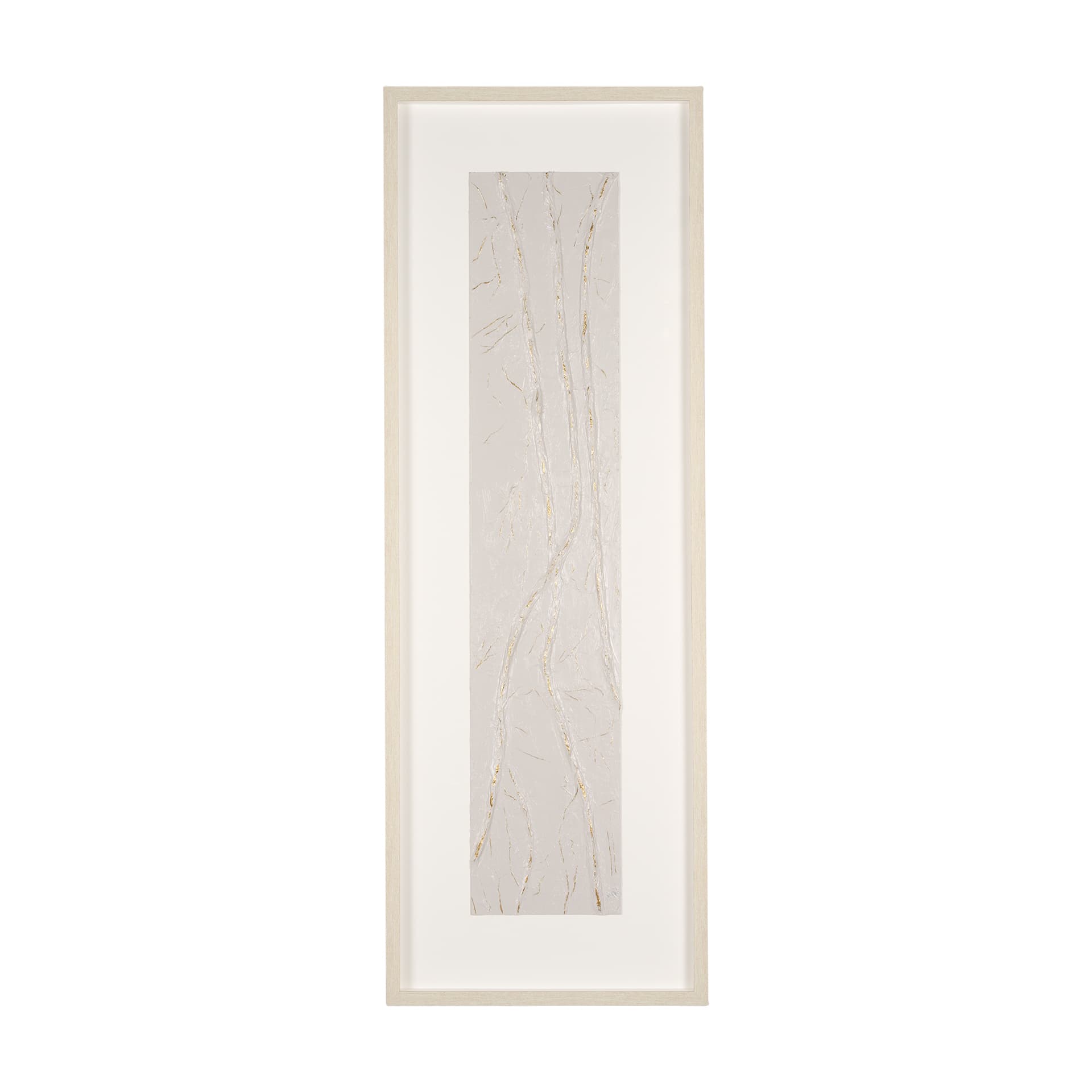 Whitewashed Expression by Studio M a handmade Original Framed Artwork under Glass — product photograph