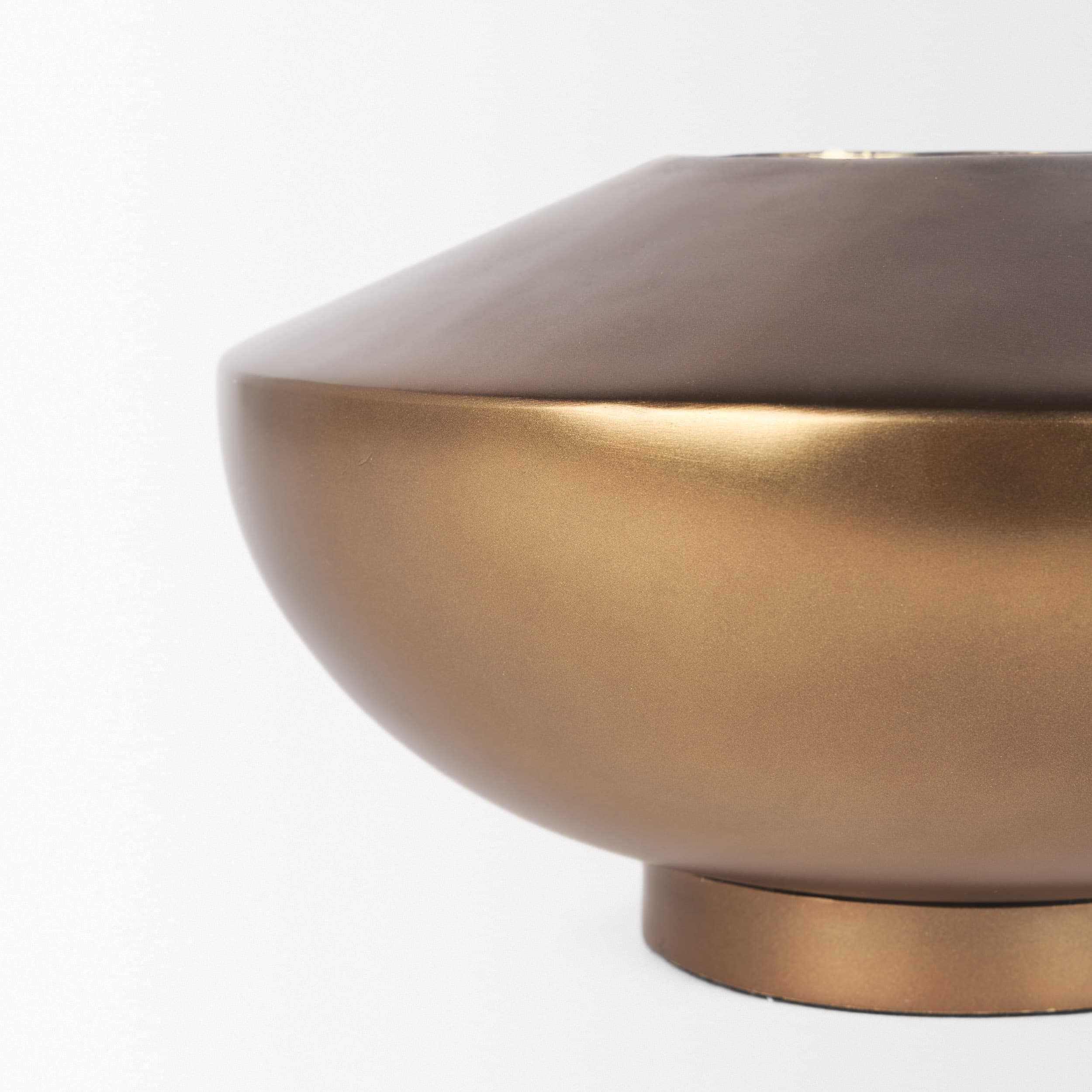 Quiana Large Gold Metal Vase — product photograph