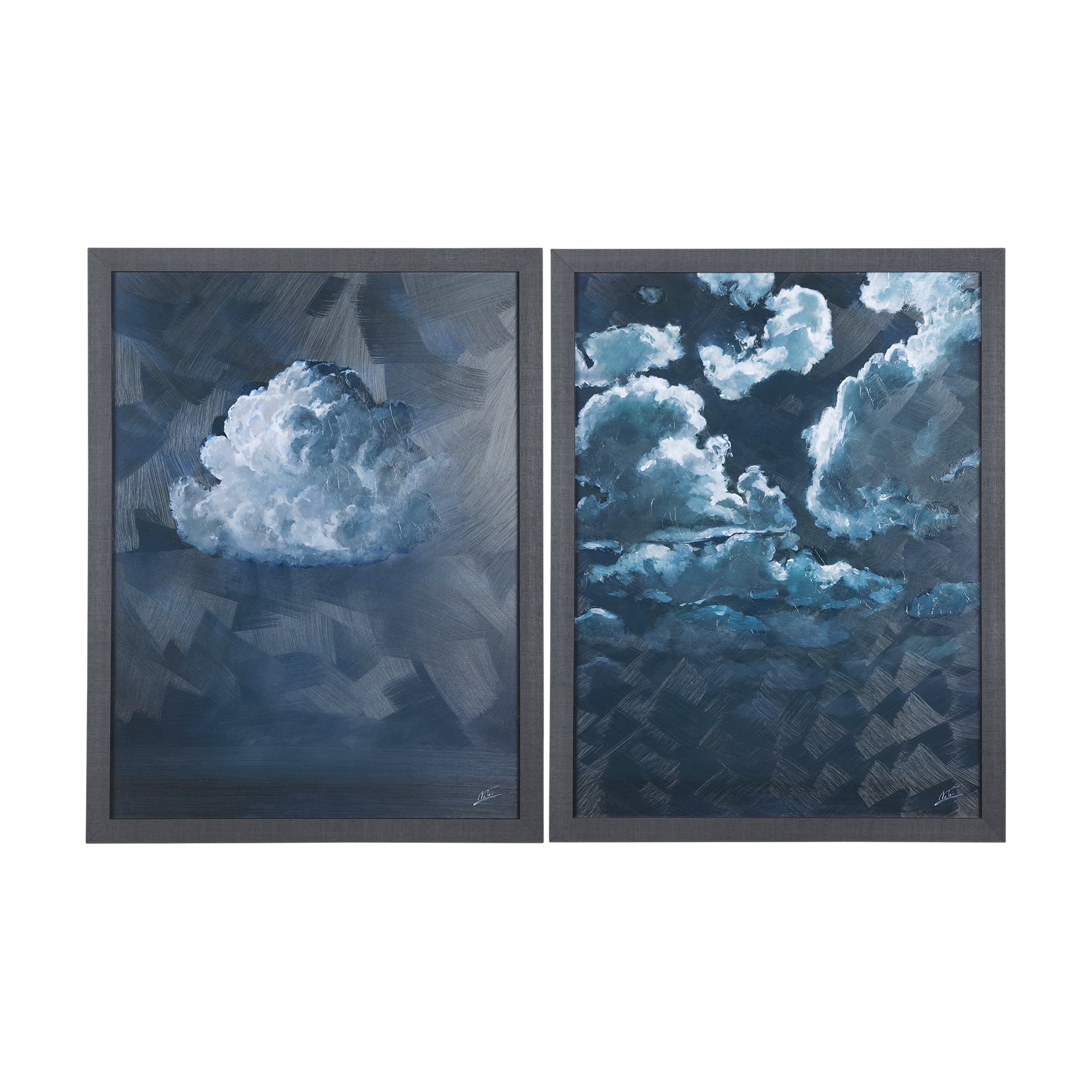 Night cloud II by Mercana Studio a Hand Embellished Textured Framed Art Print — product photograph