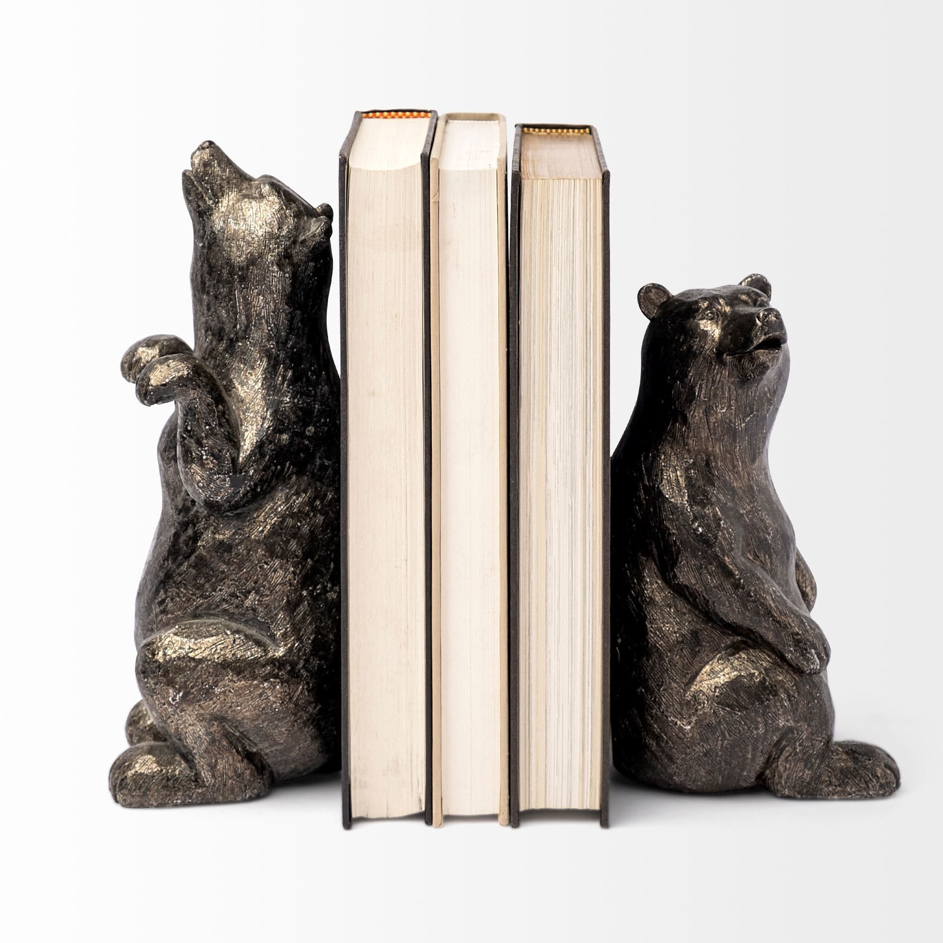 Sleuth (Set of 2) 9L x 8W Grizzly Bear Bookends — product photograph
