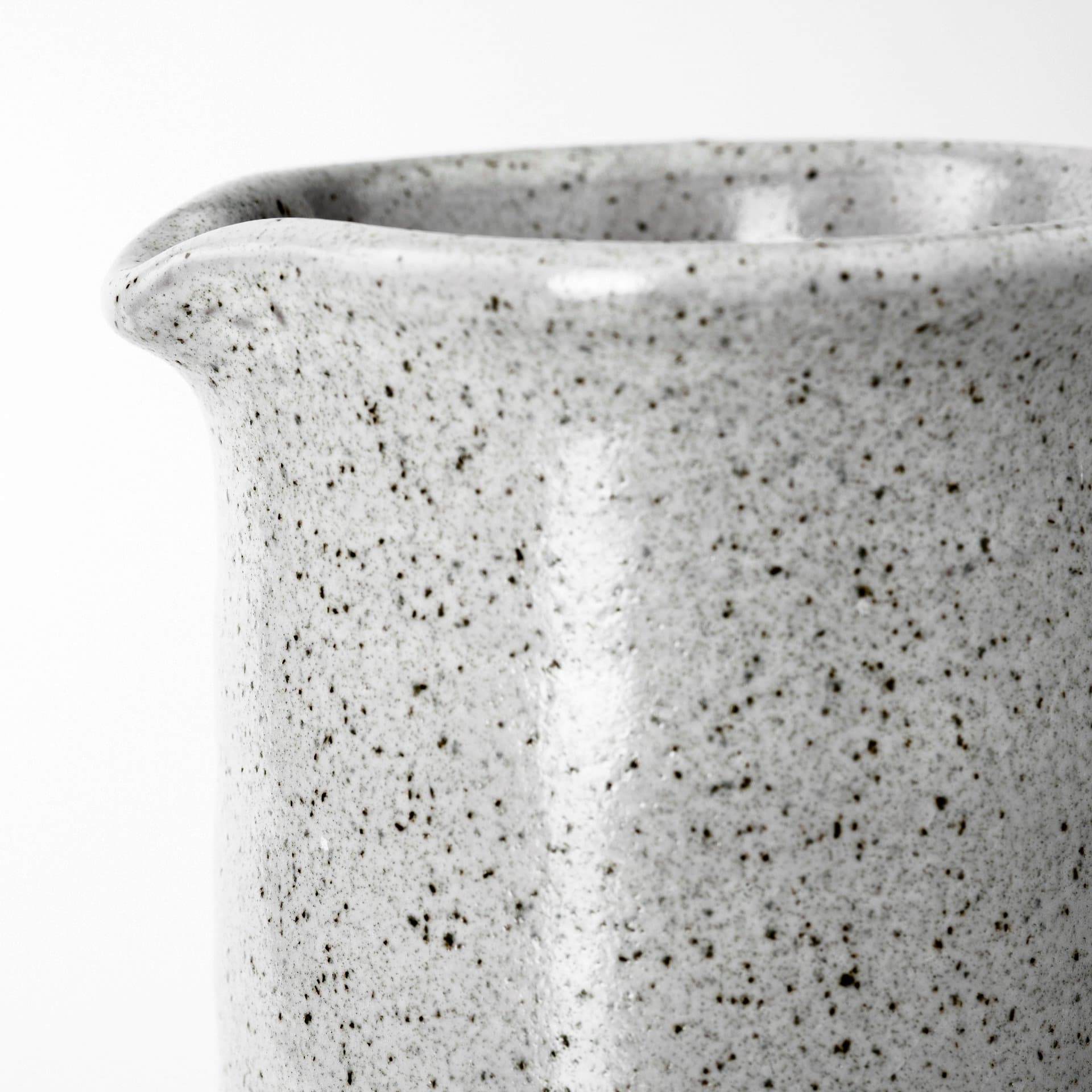 Frieda Large Freckled Gray Ceramic Jug — product photograph