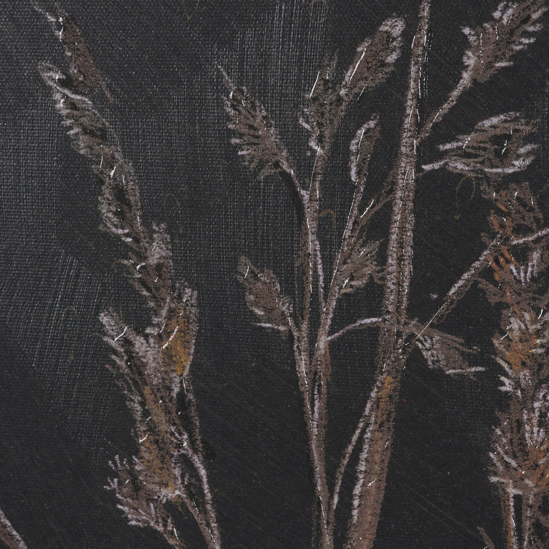 Golden Grasses III by Mercana Studio Hand Embelished Textured Framed Artwork Matted — product photograph
