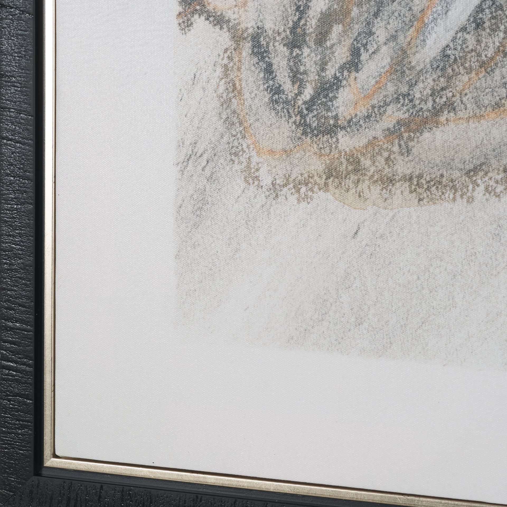 Helical by Mercana Studio Hand-Embellished Textured Framed Canvas Artwork — product photograph