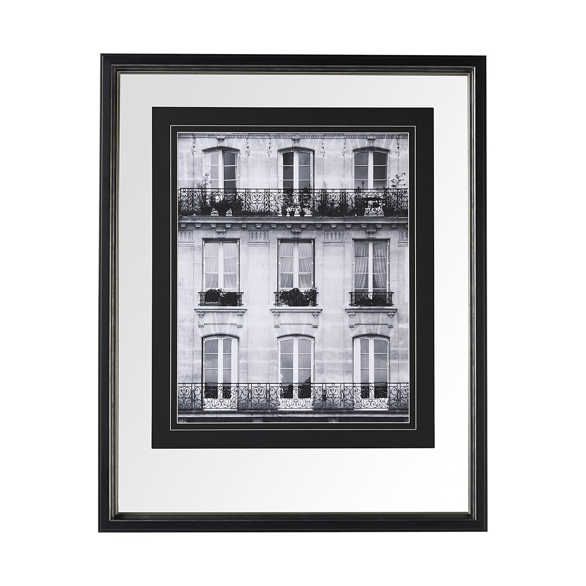 Across the Street II by Laura Marshall a Framed Art Print Matted under Glass — product photograph