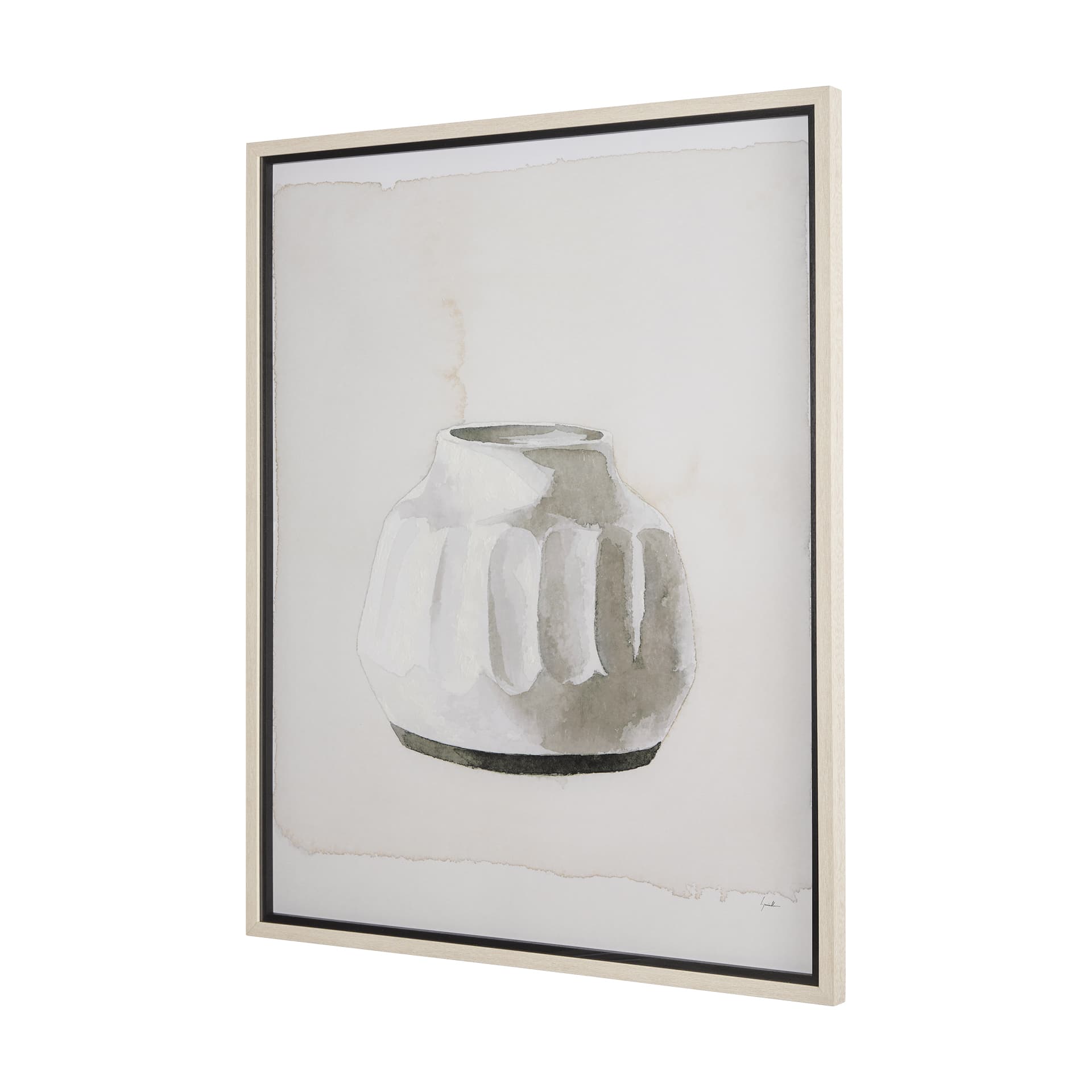 Vessel I by Mercana Studio a Hand Embellished Textured Framed Art Print Matted under Glass — product photograph