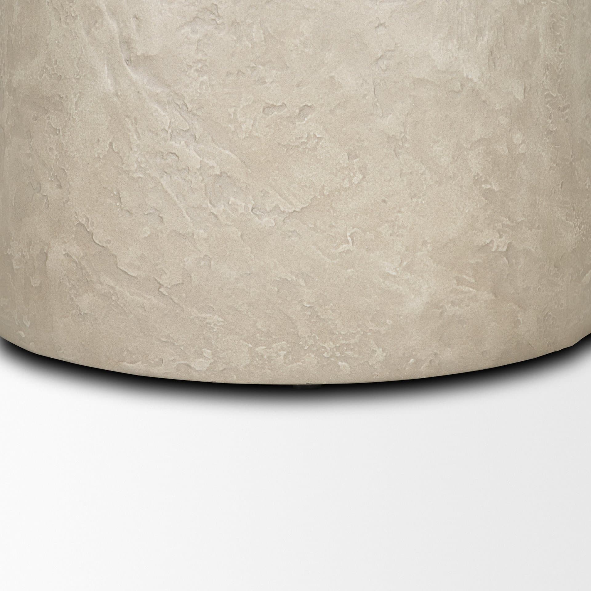 Mesa Round Stone Finish Pillar Accent Table — product photograph