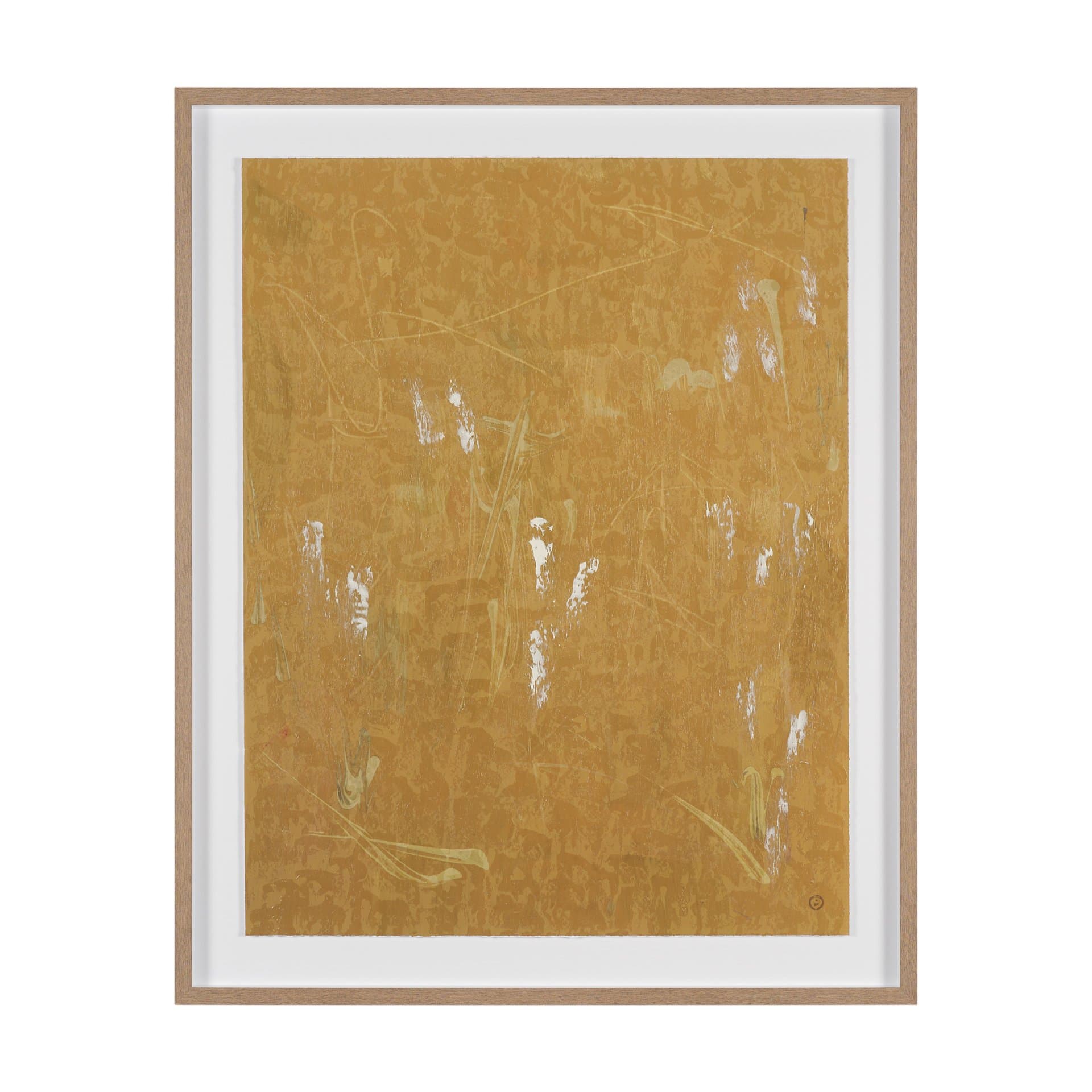Mental Crossfire I by Mercana Studio Hand-Embellished Textured Framed Artwork Matted under Glass — product photograph