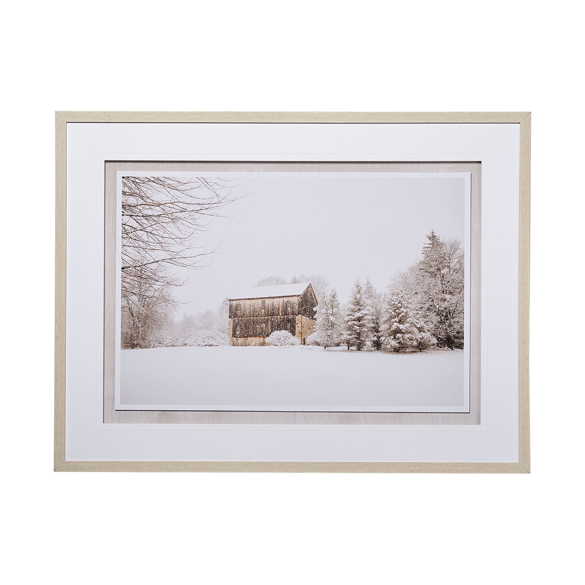 First Snow by Aledanda a Framed Photo Art Print Matted under Glass — product photograph