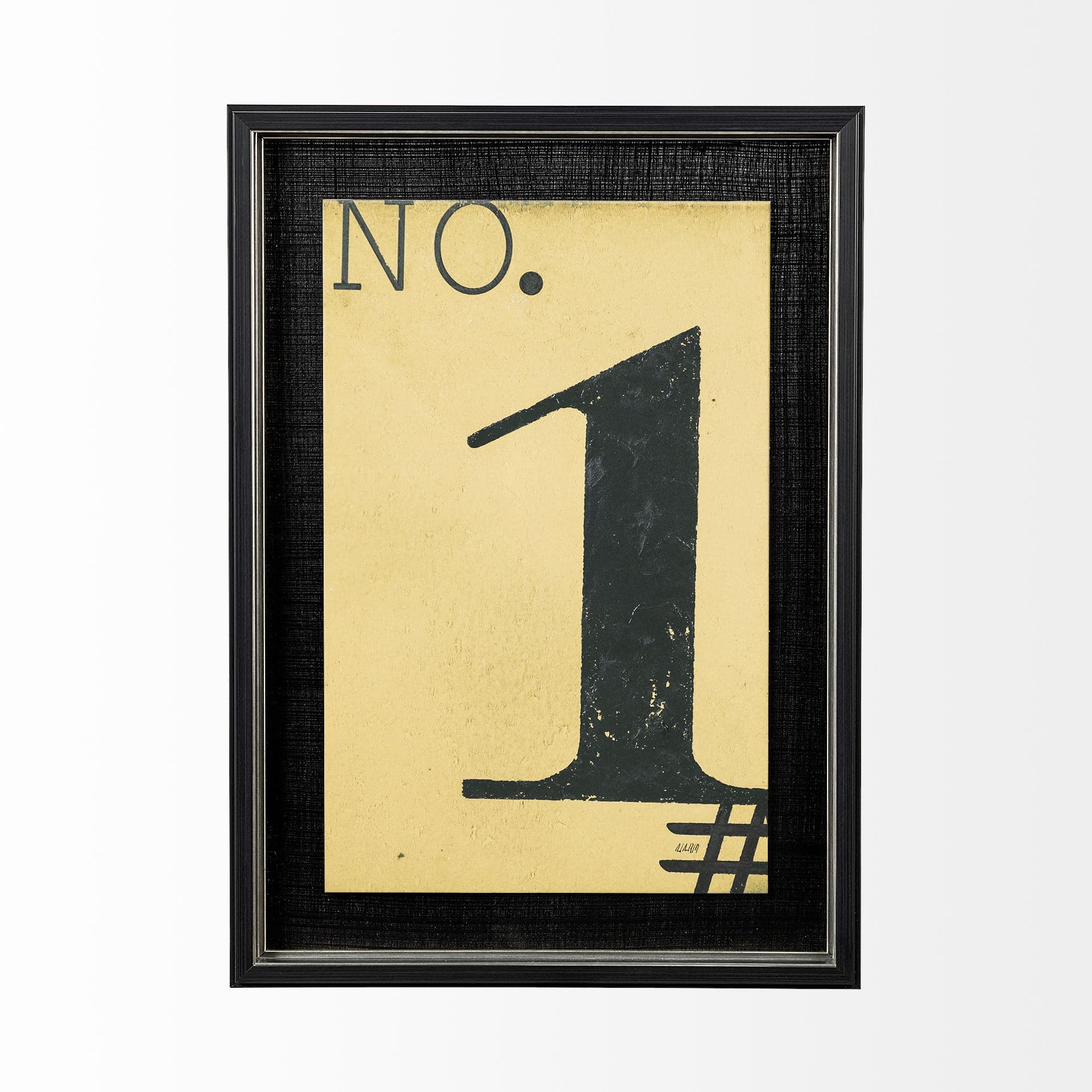Value Collector 1 by Mercana Studio a Hand Embellished Textured Framed Art Print — product photograph
