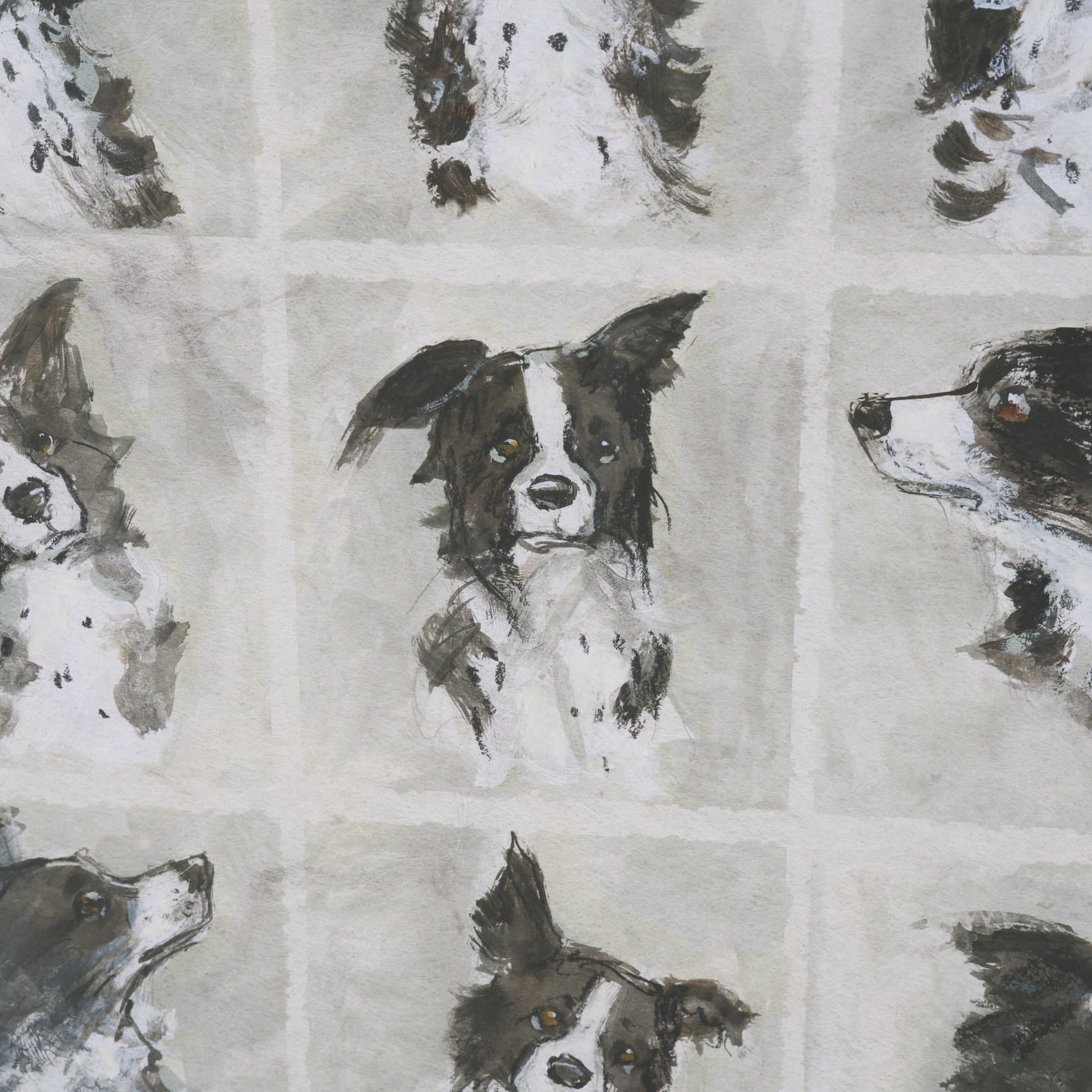 A Dogs Many Faces by Mercana Studio Hand-Embellished Framed Artwork Matted under Glass — product photograph