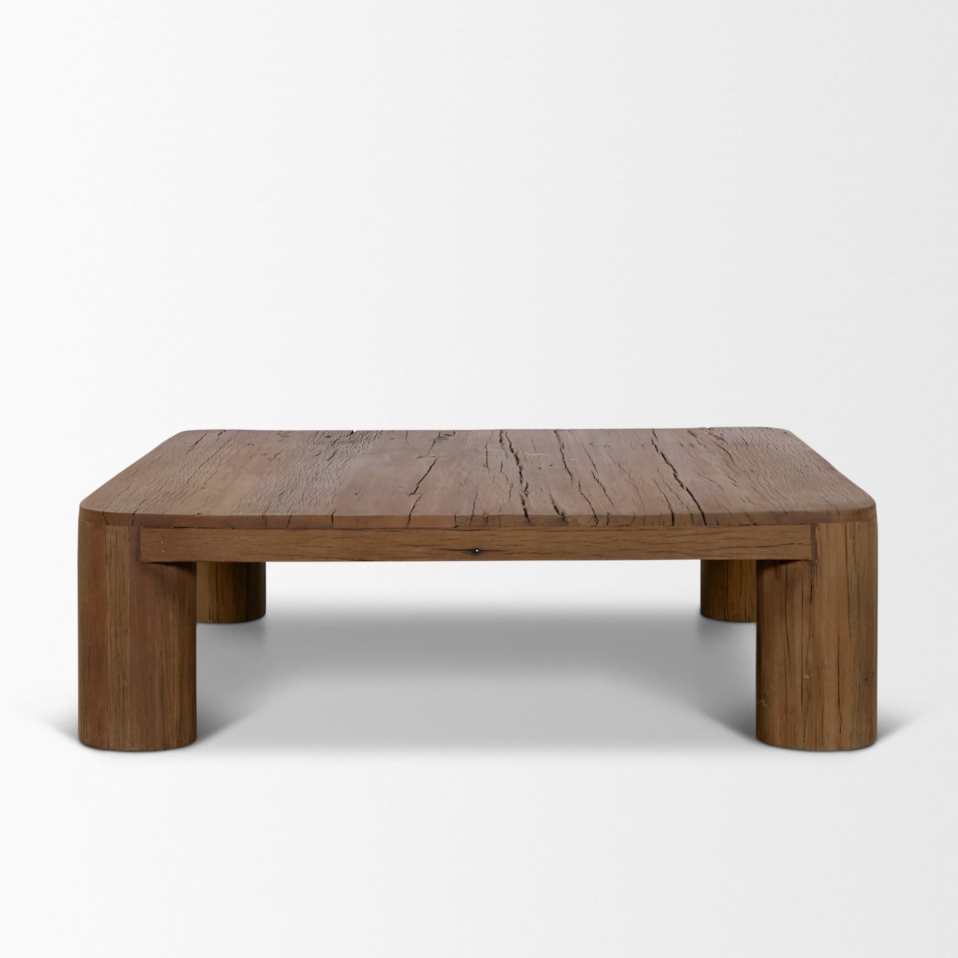 Hewitt Square Smooth Reclaimed Wood Coffee Table — product photograph