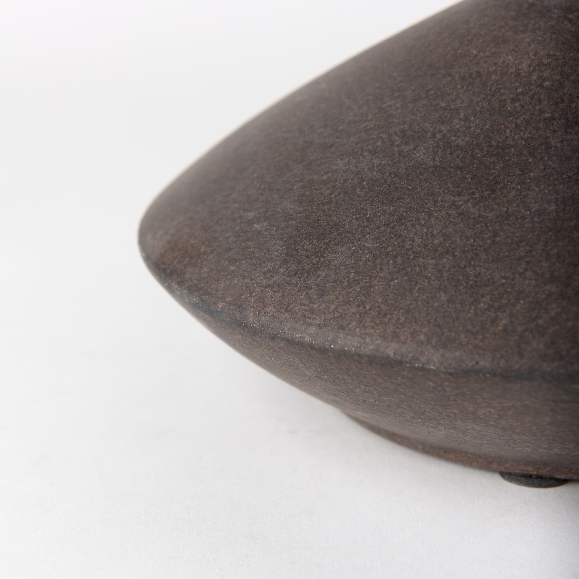Rylee 6.9H Dark Brown Ceramic Vase — product photograph