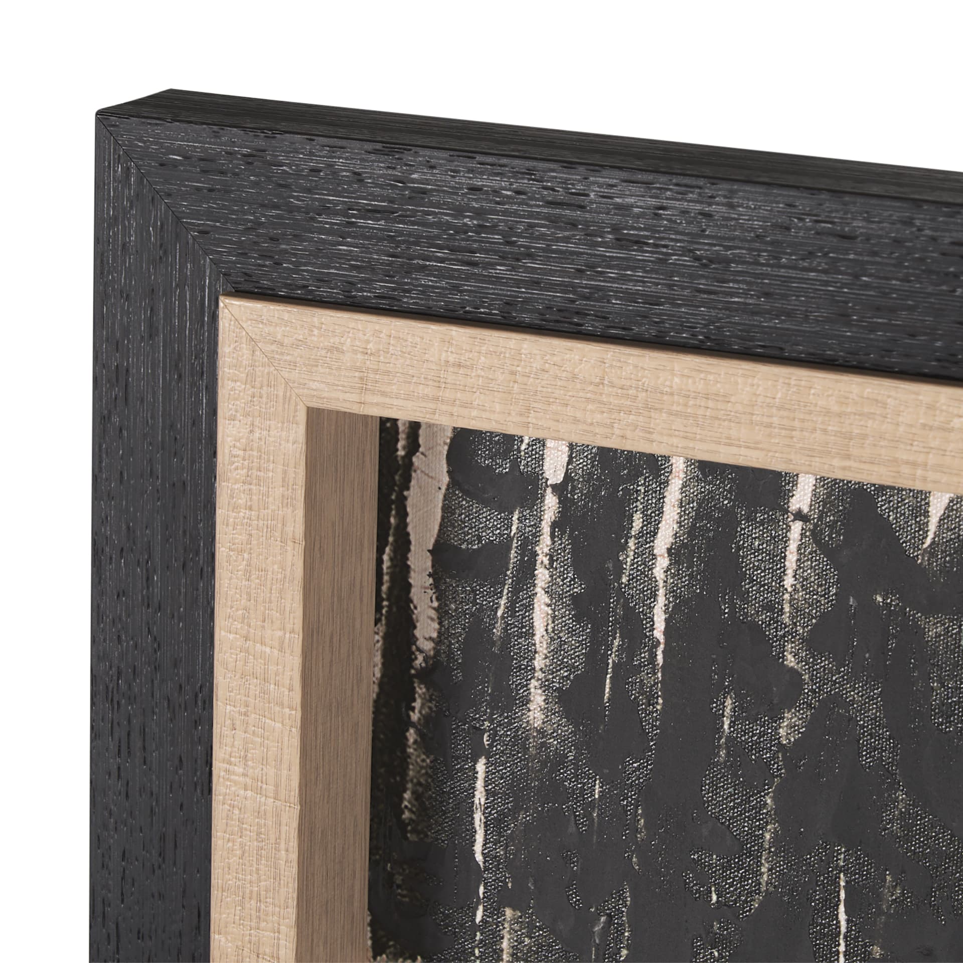 Vertical Horizons by Mercana Studio a Hand Embellished Textured Framed Art Print — product photograph