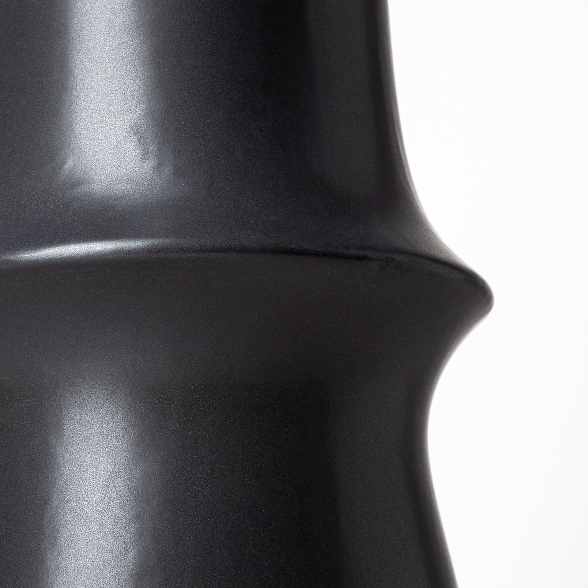 Laforge III Black Ceramic Vase — product photograph