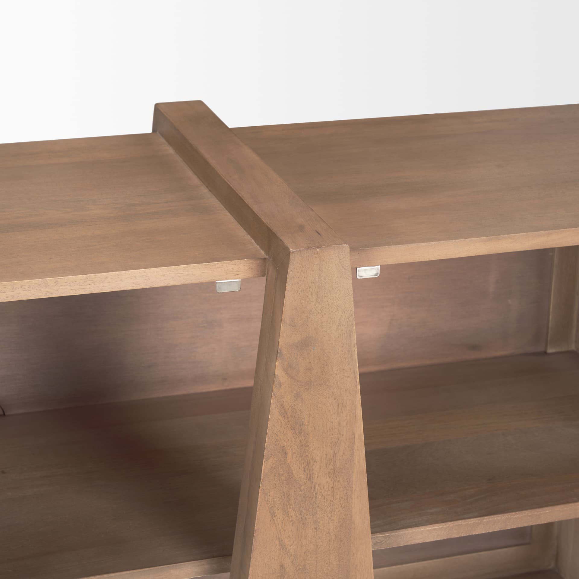 Eula Medium Brown Wood 4-Door Sideboard — product photograph