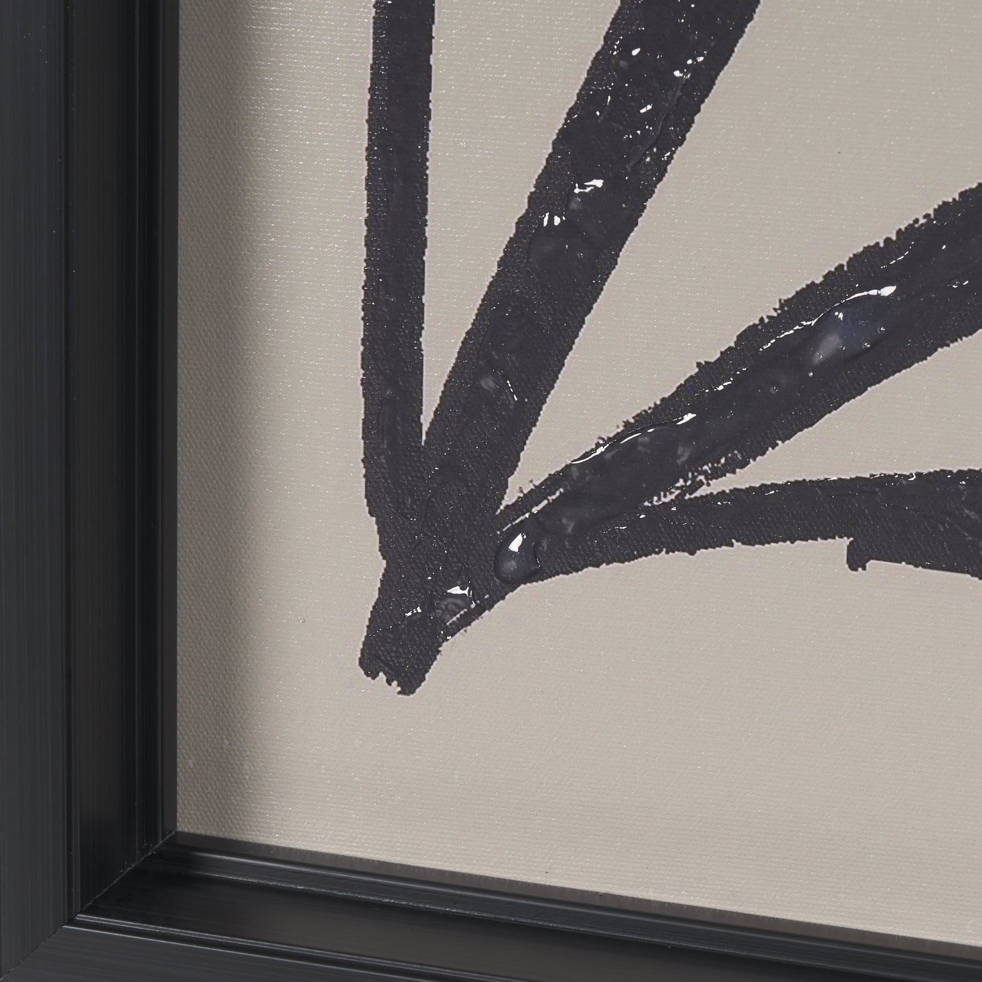 Simple Floral-Bloom by Mercana Studio a Hand Embellished Textured Framed Art Print — product photograph
