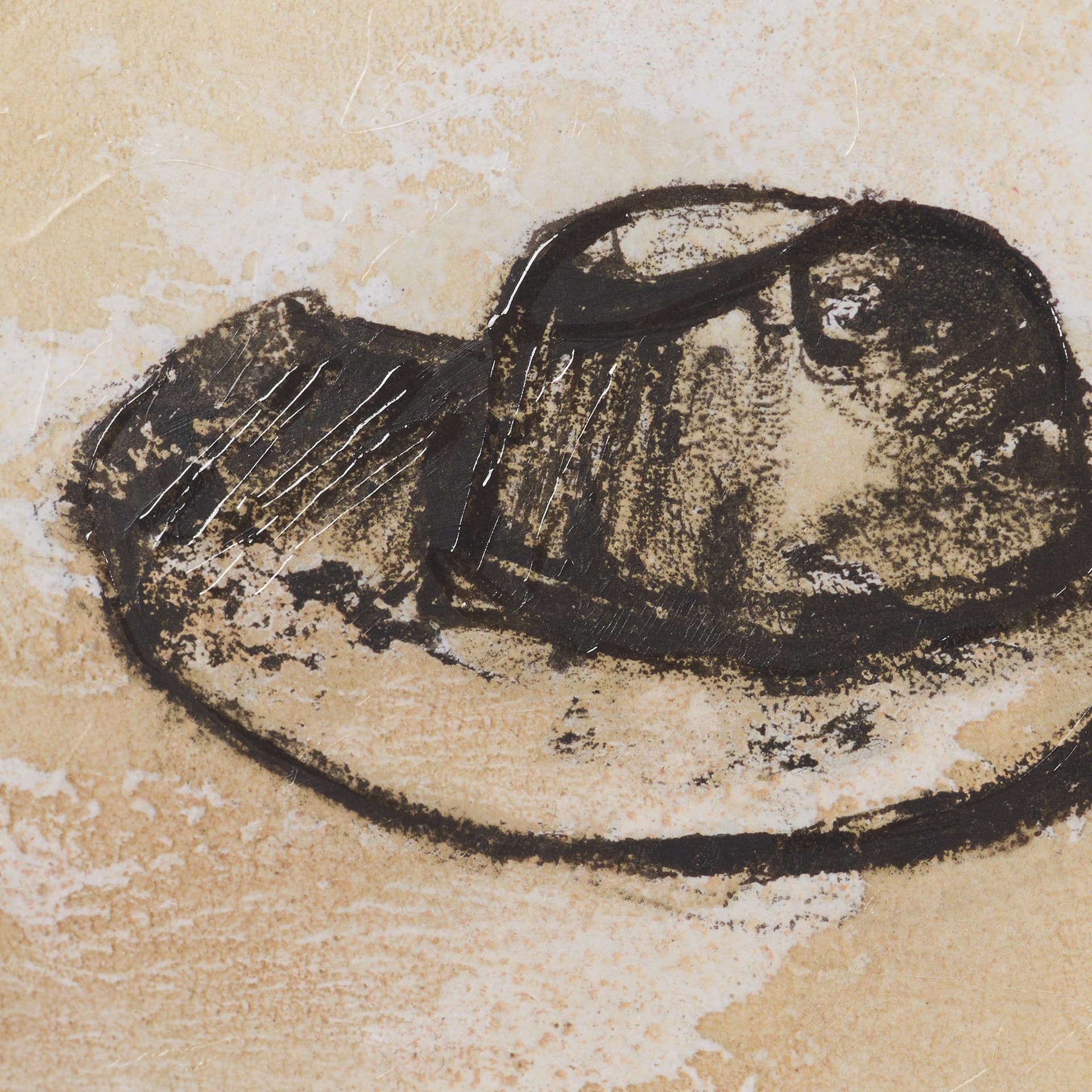 Campaign by Mercana Studio Hand-Embellished Textured Framed Artwork Matted under Glass — product photograph
