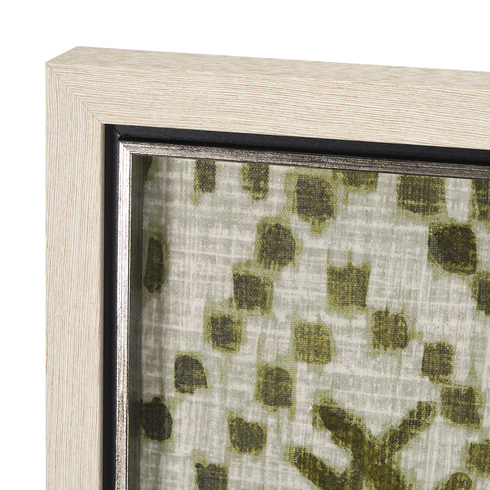 Story Teller I Olive by Mercana Studio a Hand Embelished Textured Framed Art Print — product photograph