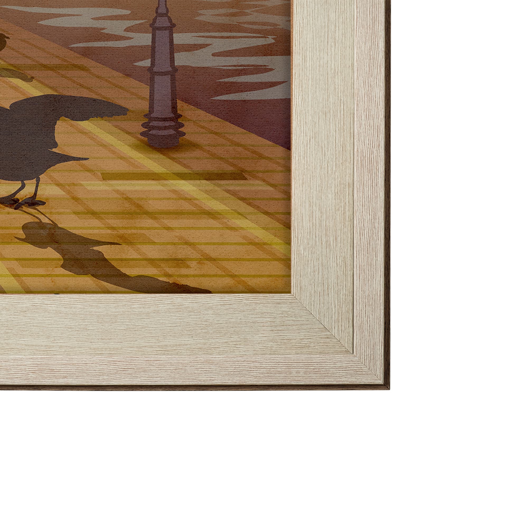 New Jersey Go USA (XL) by Mercana Studio a Hand Embellished Decograph Framed Art Print under Glass — product photograph