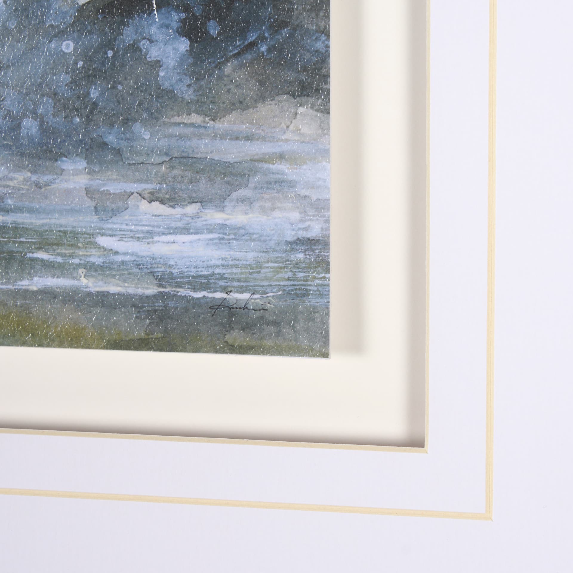 Spring Light II by Mercana Studio a Hand Embelished Textured Framed Art Print Matted under Glass — product photograph