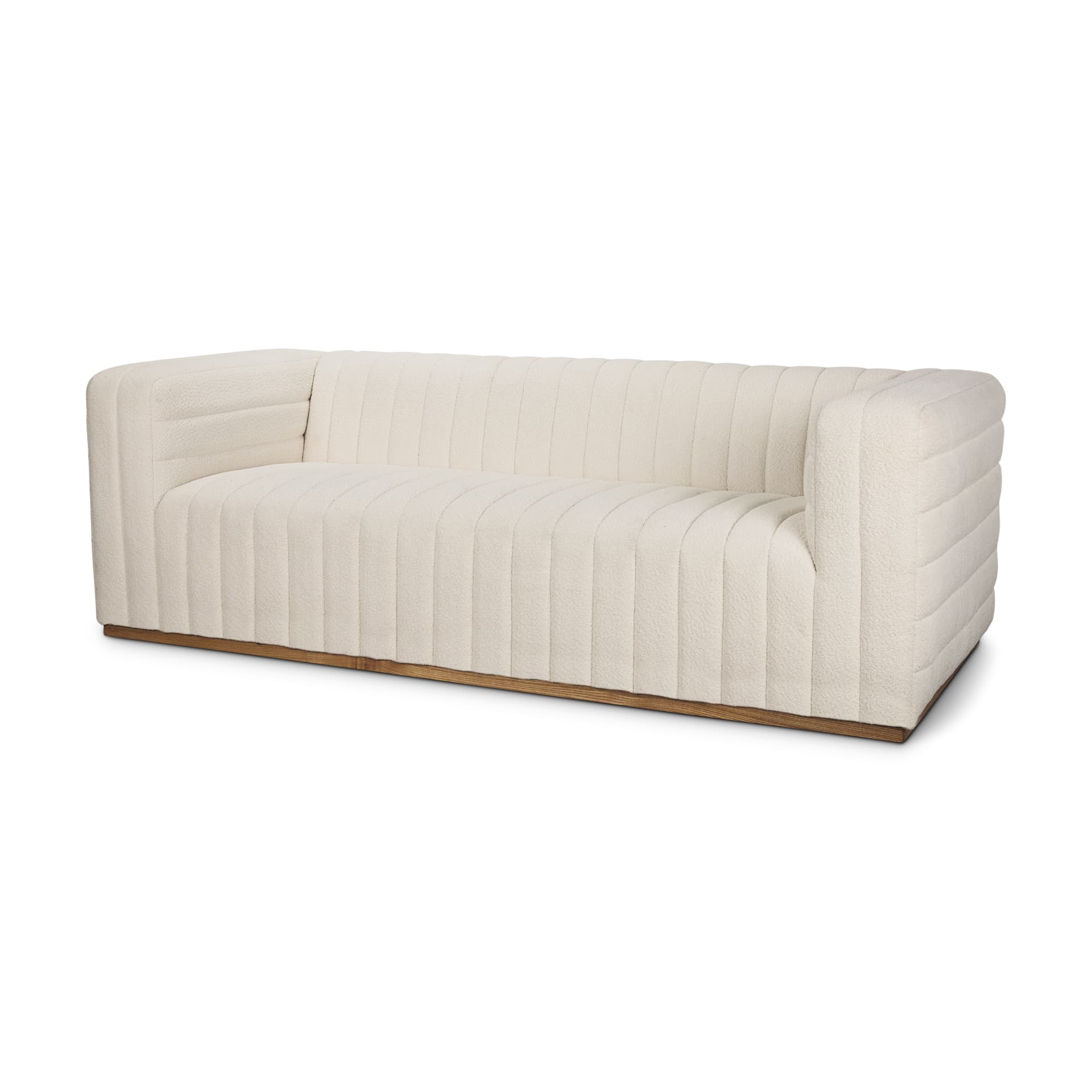 Ricciardo Cream Boucle 3-Seater Sofa — product photograph
