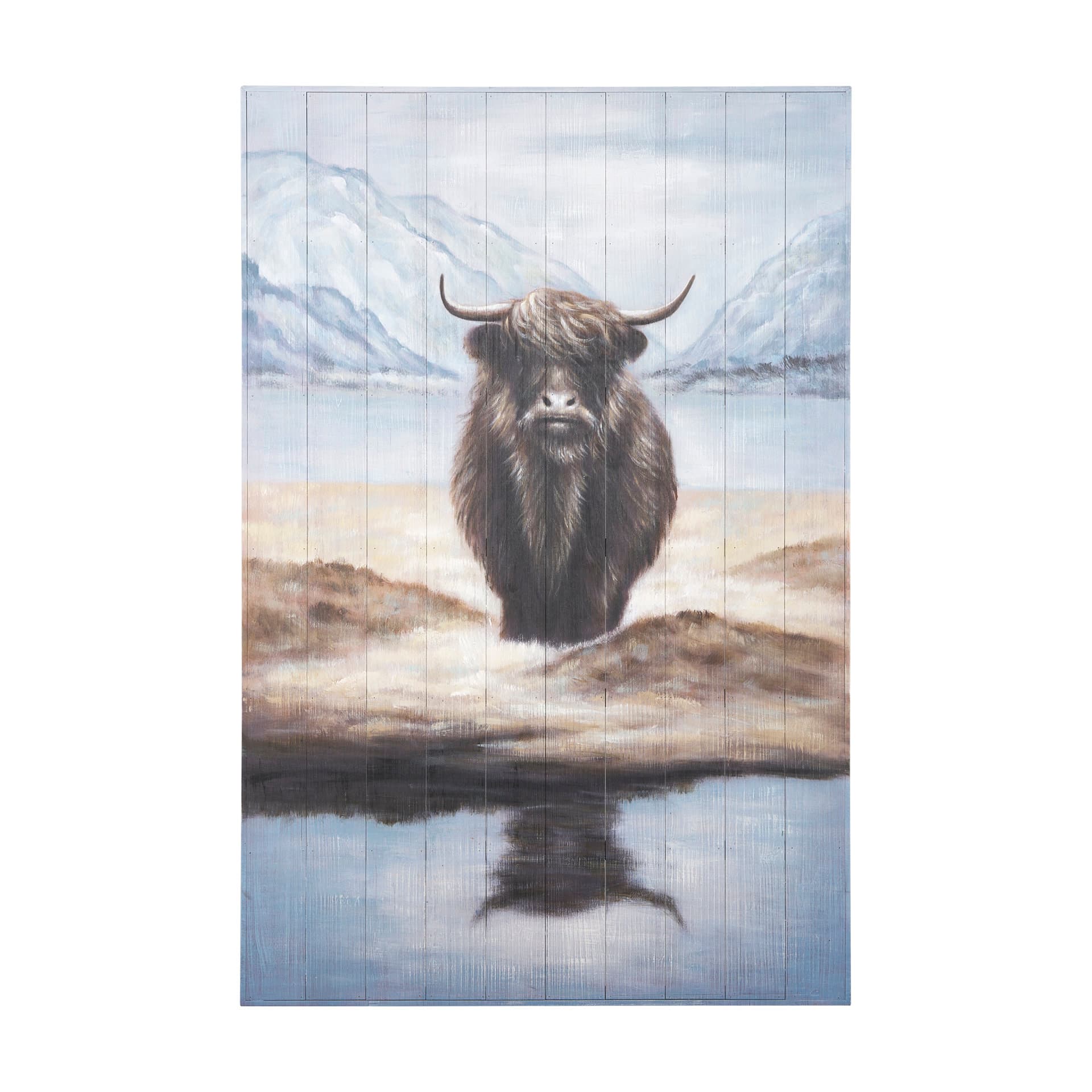 Wild Ox Painting on Wood — product photograph