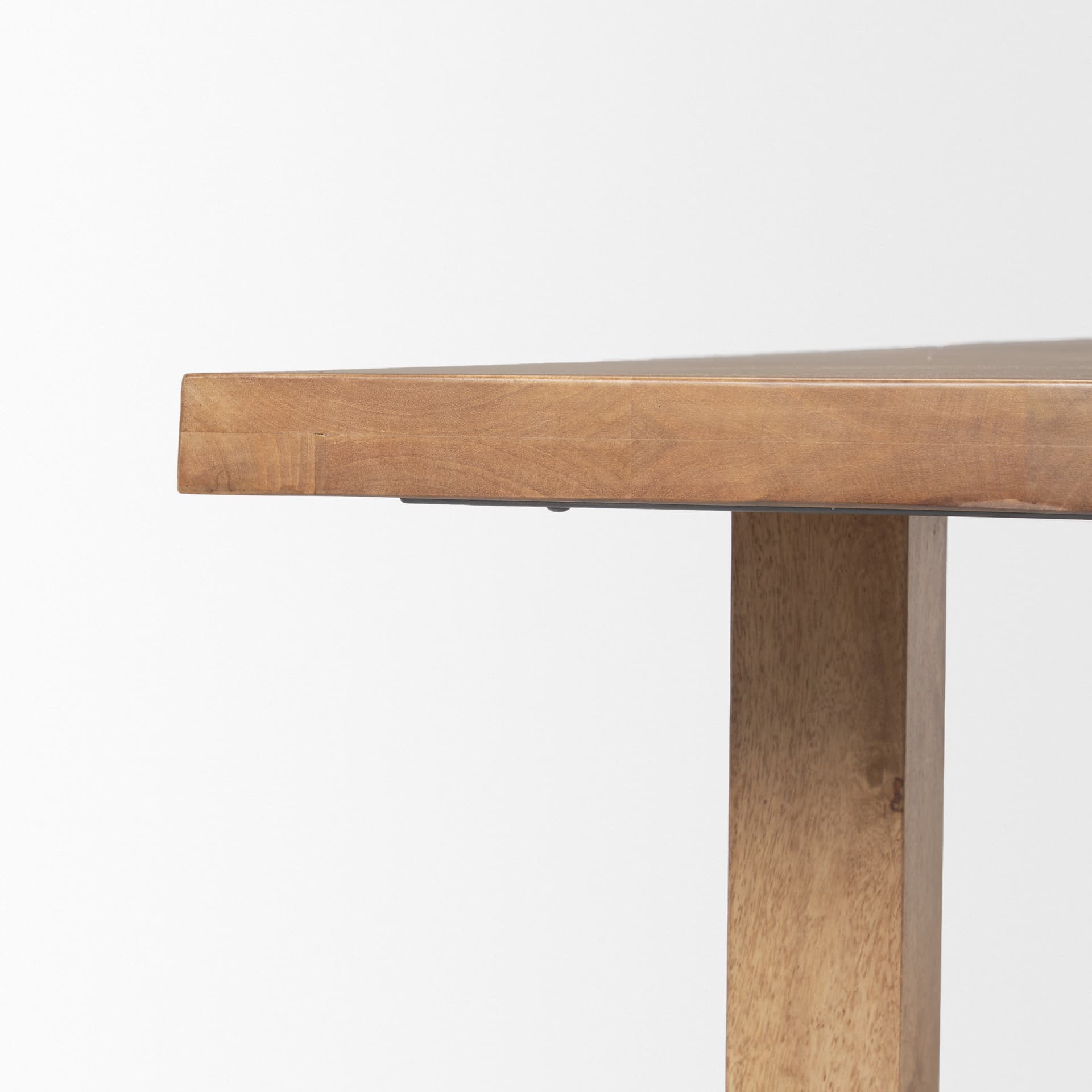 Suke 84"L x 42"W Rectangular Trestle Dining Table | Natural Wood | Seats 8 — product photograph