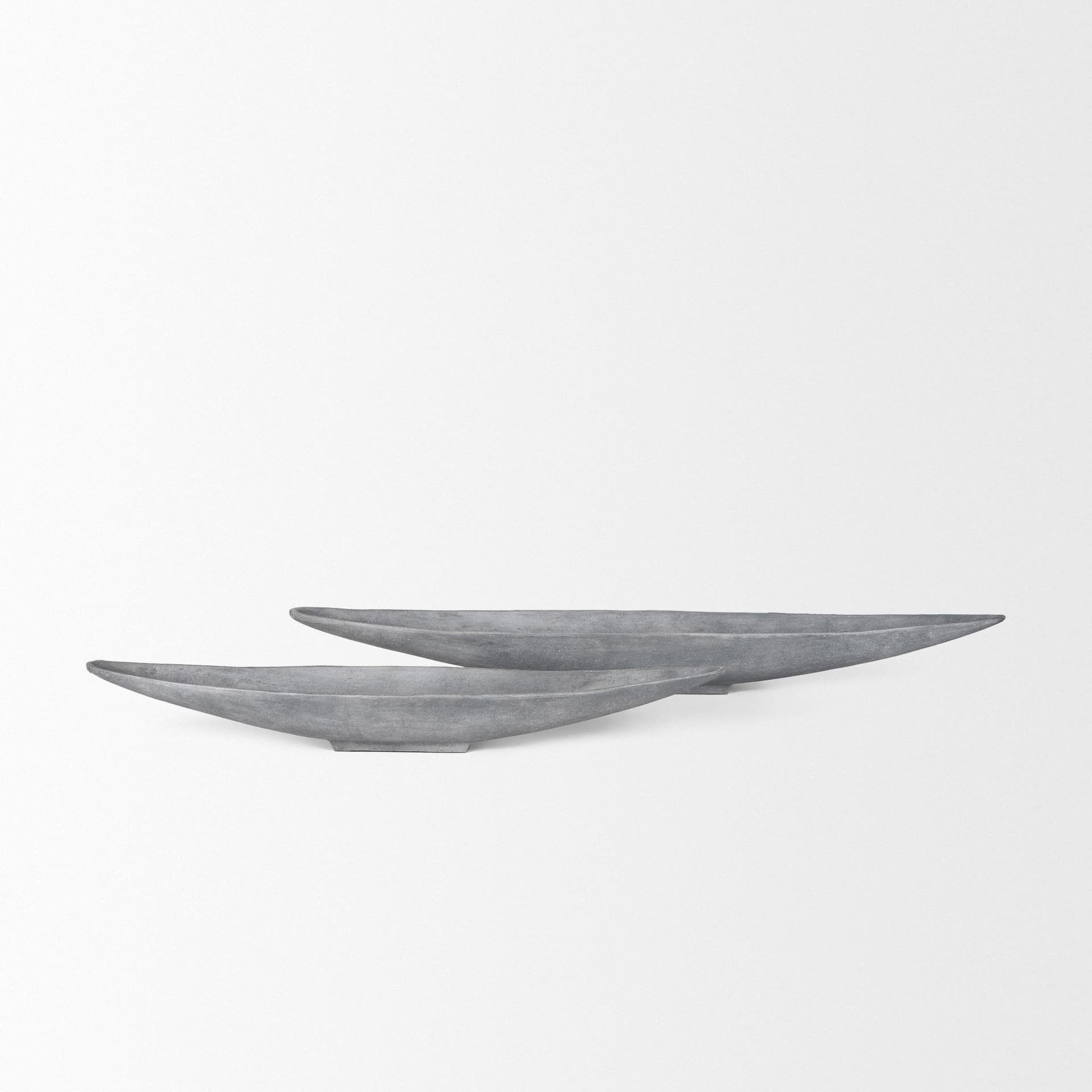 Piero Large Concrete Finished Metal Decorative Bowl — product photograph