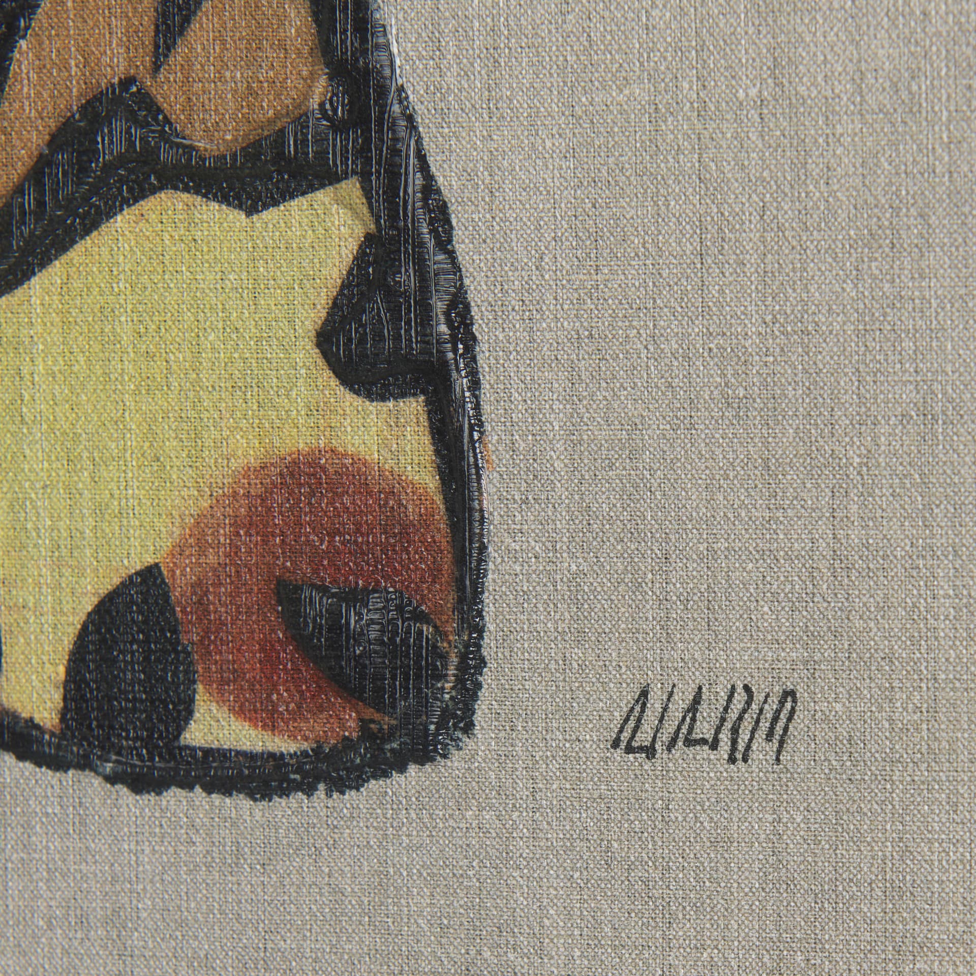 Moth III by Mercana Studio a Hand Embellished Textured Canvas — product photograph