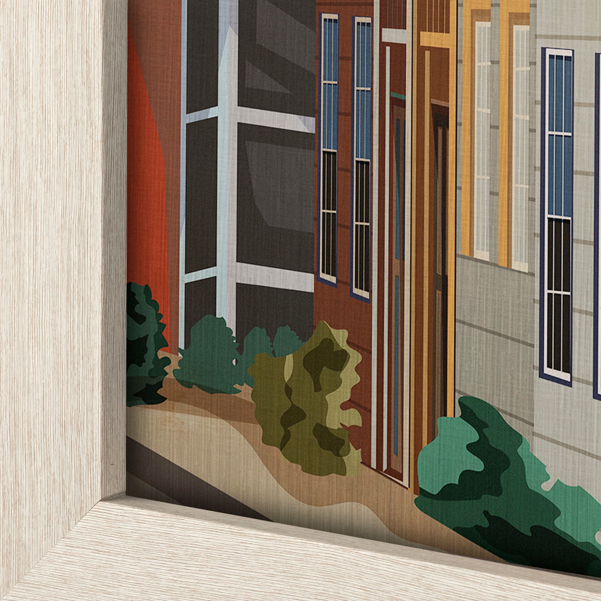 Halifax Go Canada (L) by Mercana Studio a Hand Embellished Decograph Framed Art Print — product photograph