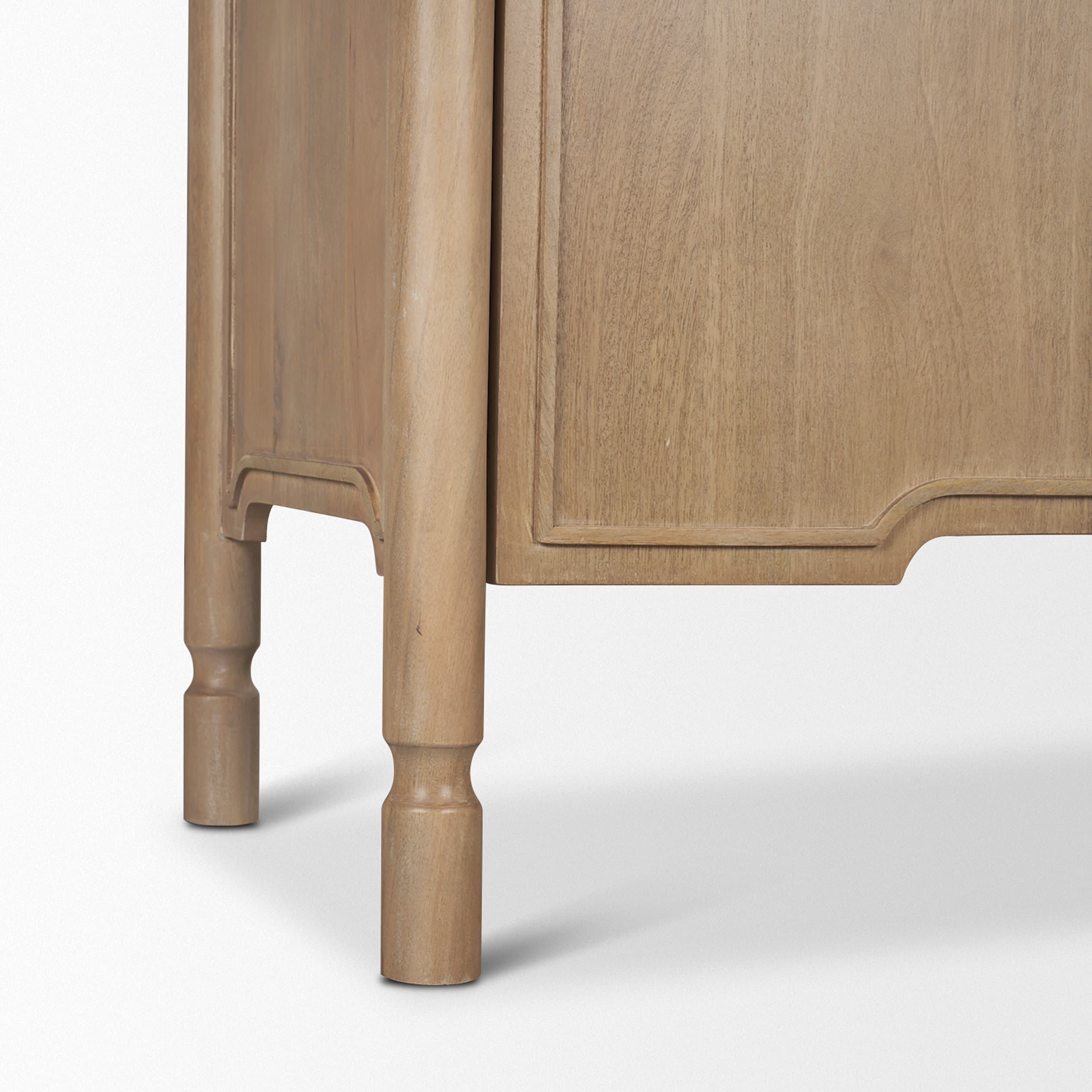 Phil Light Brown Wood 2 Door 3 Drawer Closed Sideboard — product photograph