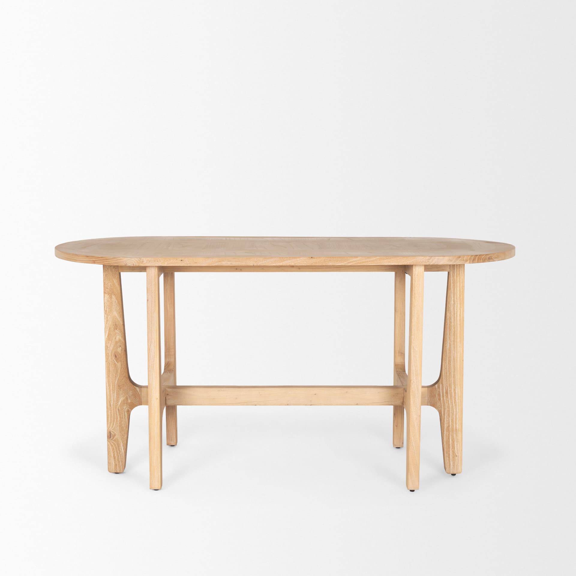 Taylin Light Brown Solid Wood Desk — product photograph