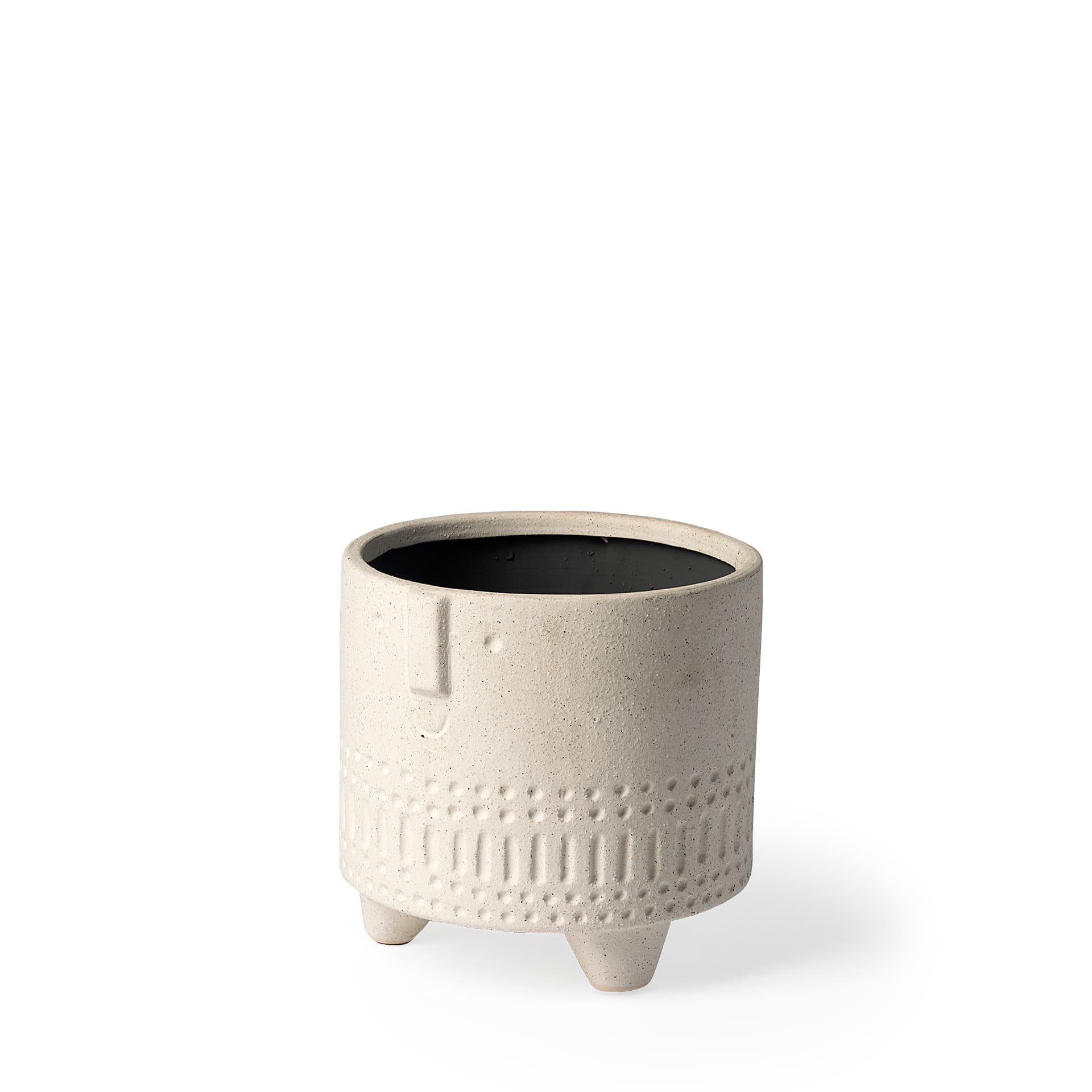 Jacob I Short White Ceramic Smiling Face Vase — product photograph