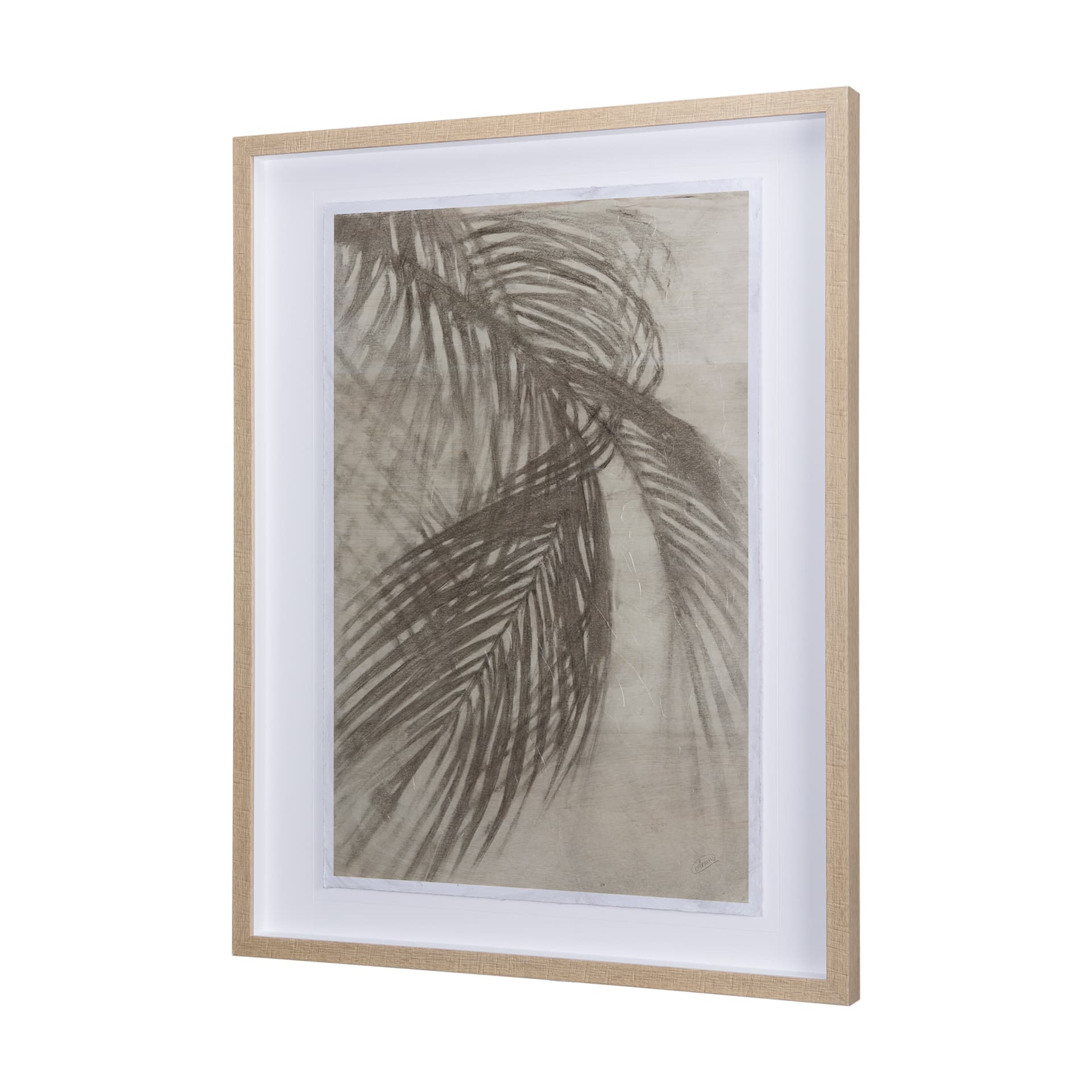 Shadows on Wood I by Mercana Studio a Hand Embellished Textured Framed Art Print Matted under Glass — product photograph