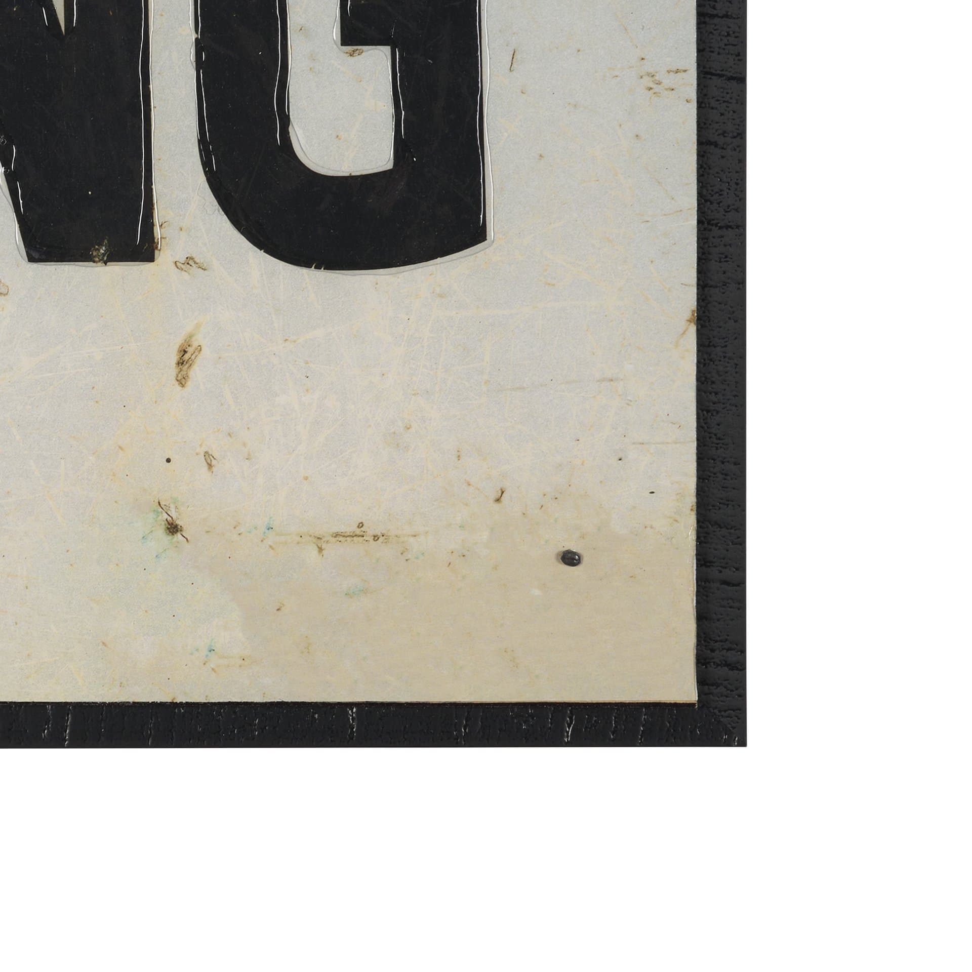 No Parking LG by Mercana Studio Hand Embelished Textured Framed Artwork Matted — product photograph