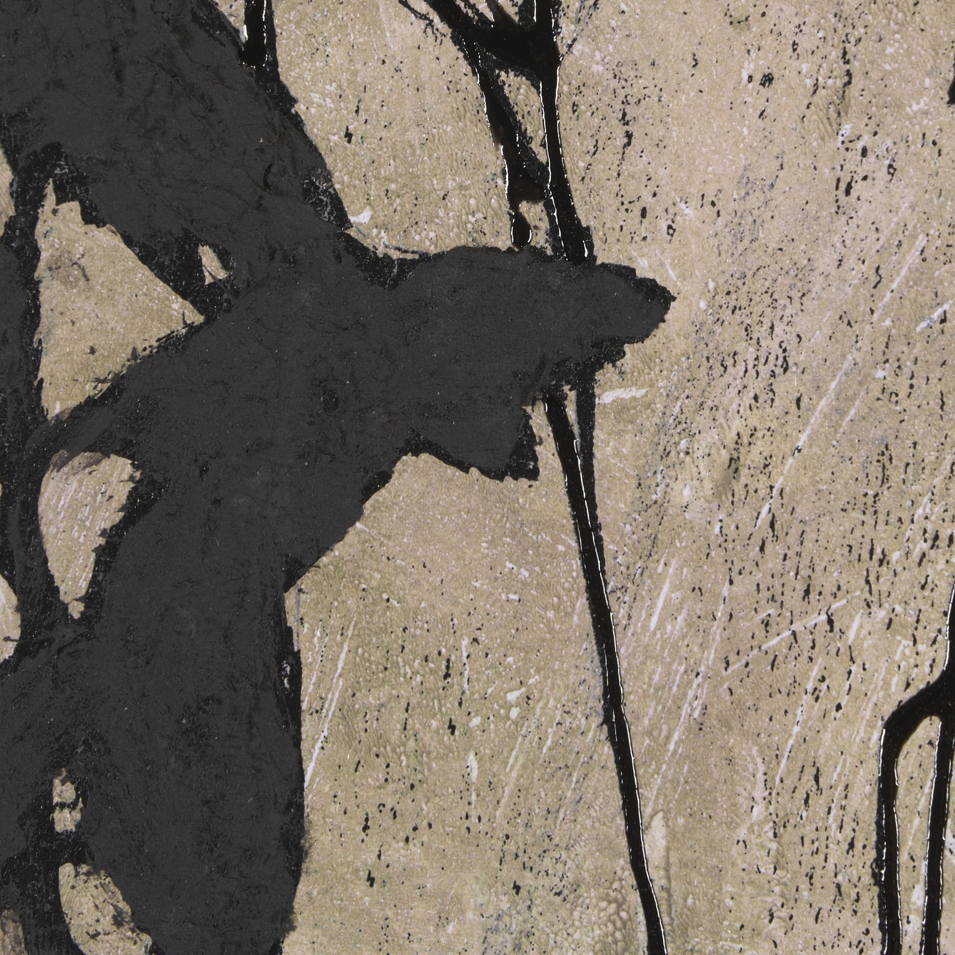 Etched Silouette I by Mercana Studio a Hand Embellished Textured Framed Art Print — product photograph