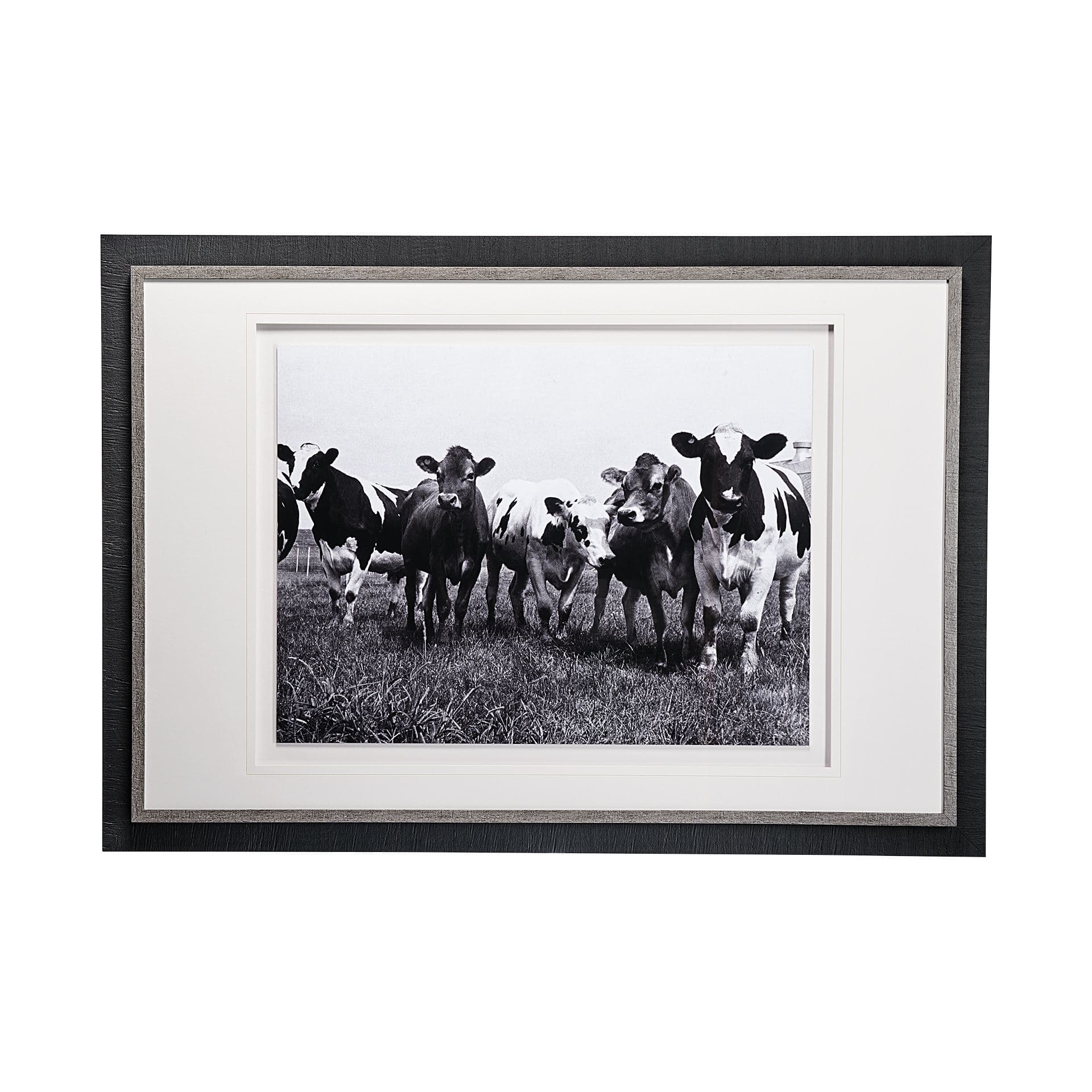 Curiosity by The Vintage Collection a Hand Embellished Textured Framed Art Photo Matted under Glass — product photograph