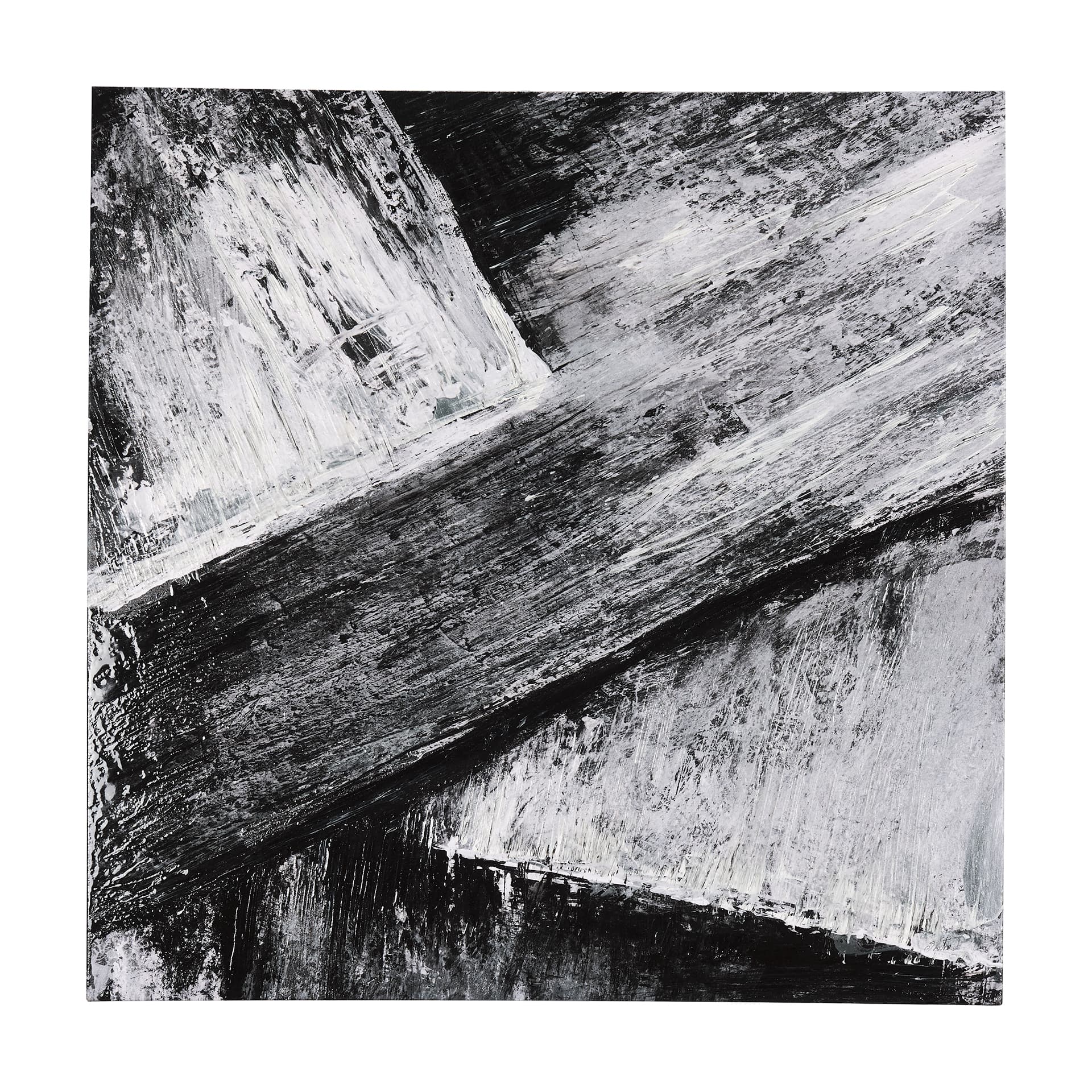 Black Composition I by Mercana Studio a Hand Embellished Textured Canvas — product photograph