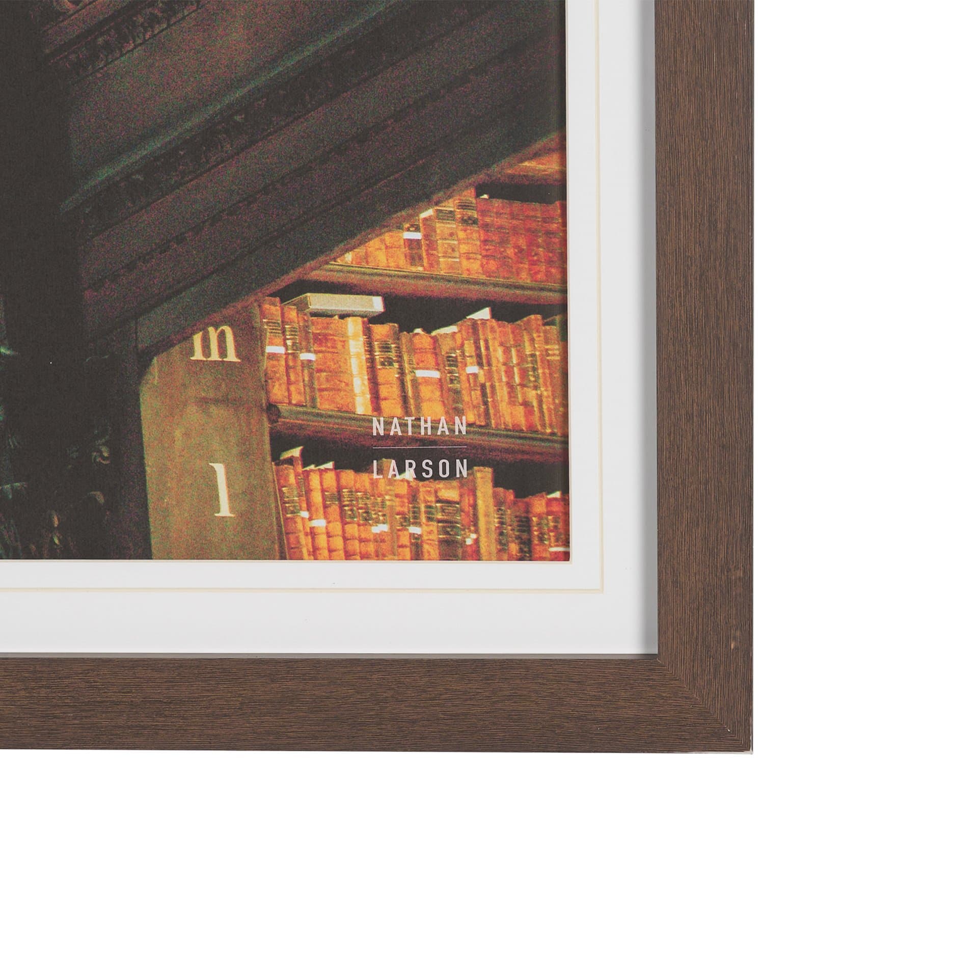 Trinity Library III by Nathan Larson FramedPhoto Print Matted under Glass — product photograph